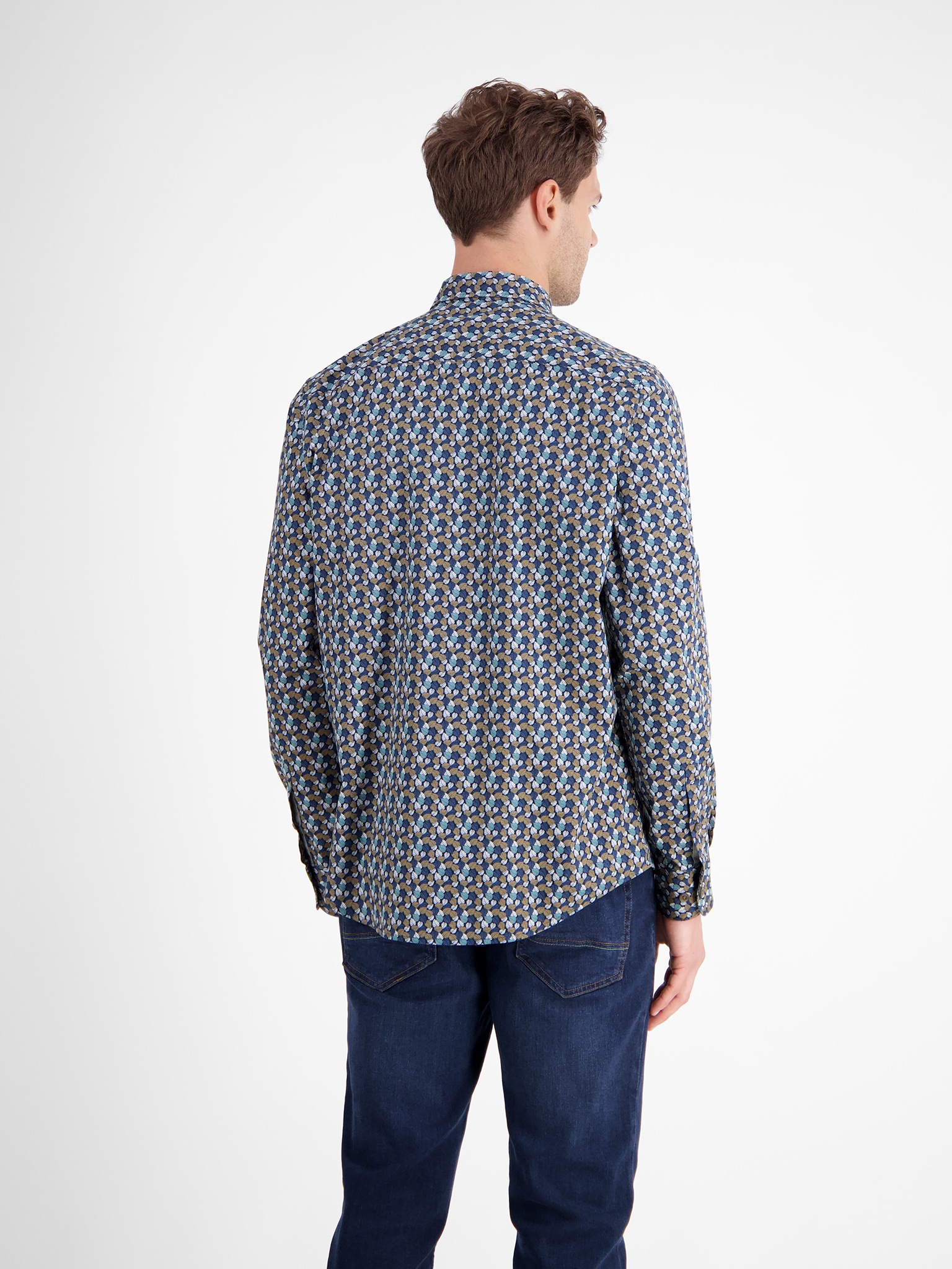 LERROS Langarmhemd mit grafischem Minimal-Muster günstig online kaufen