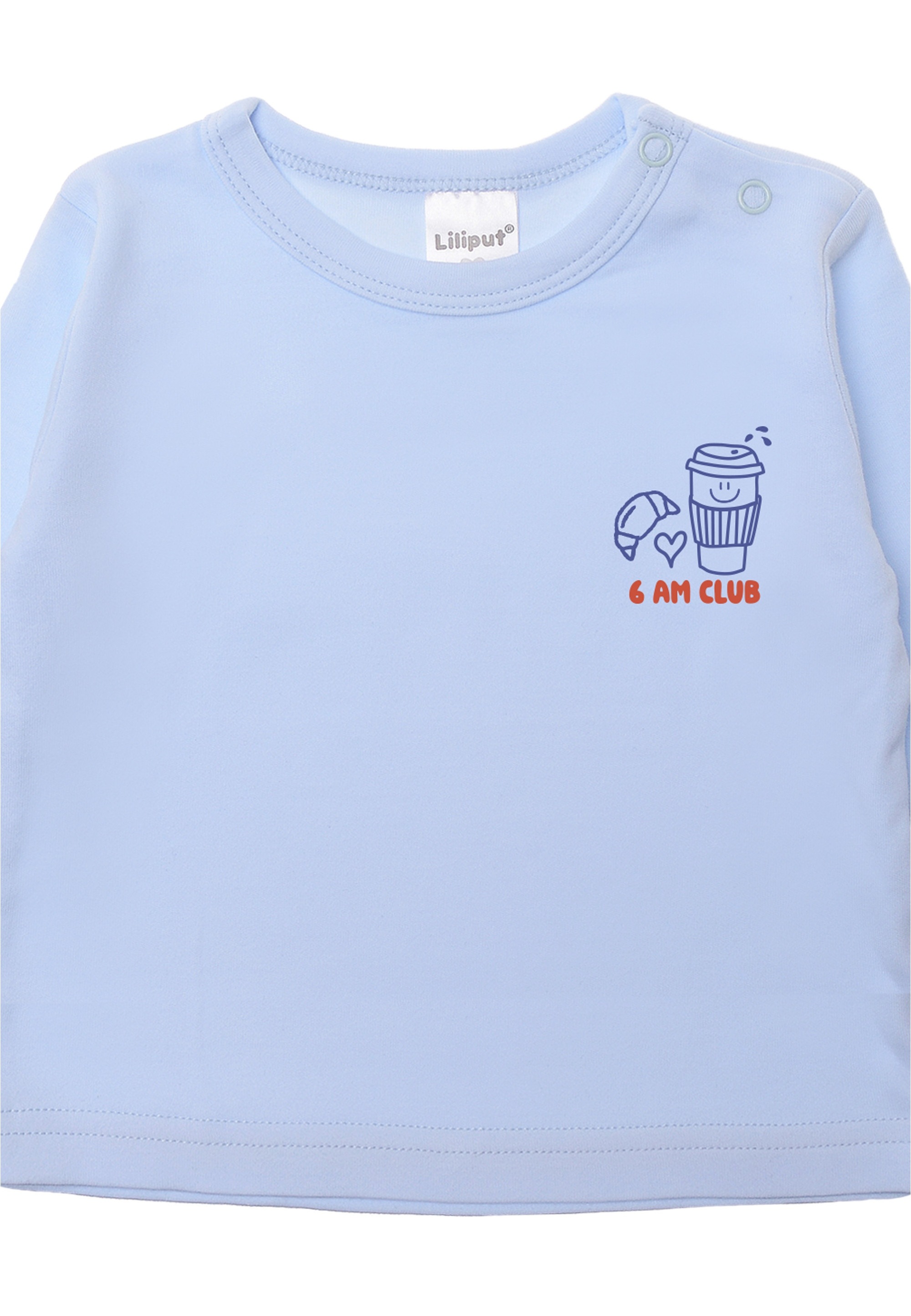 Thumbnail - Liliput Langarmshirt "6 AM CLUB" mit praktischen Druckknöpfen auf der Schulter
