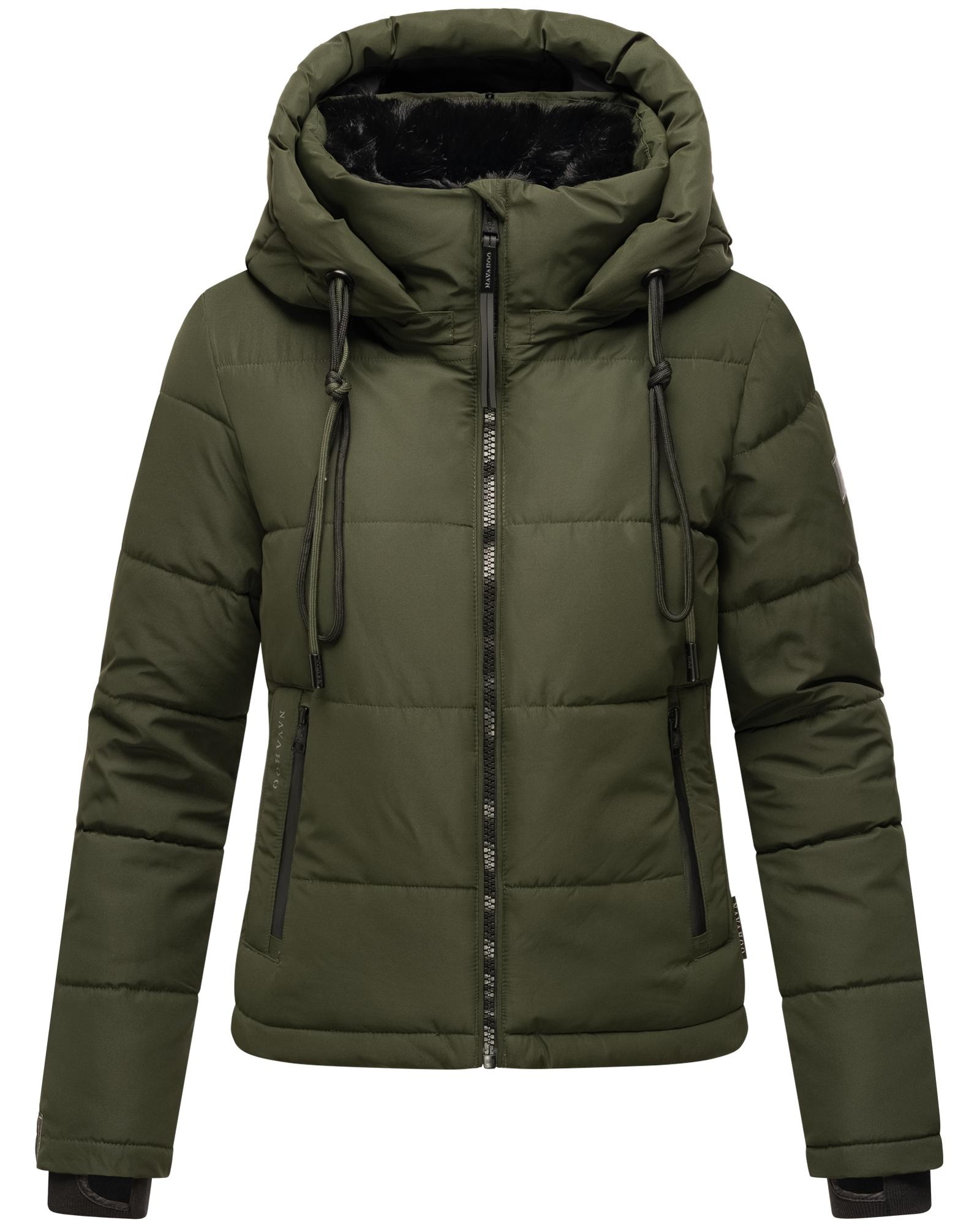 Navahoo Steppjacke »Mit Liebe XIV«, mit Kapuze, Warme gesteppte Damen Winterjacke mit kuscheligem Kragen