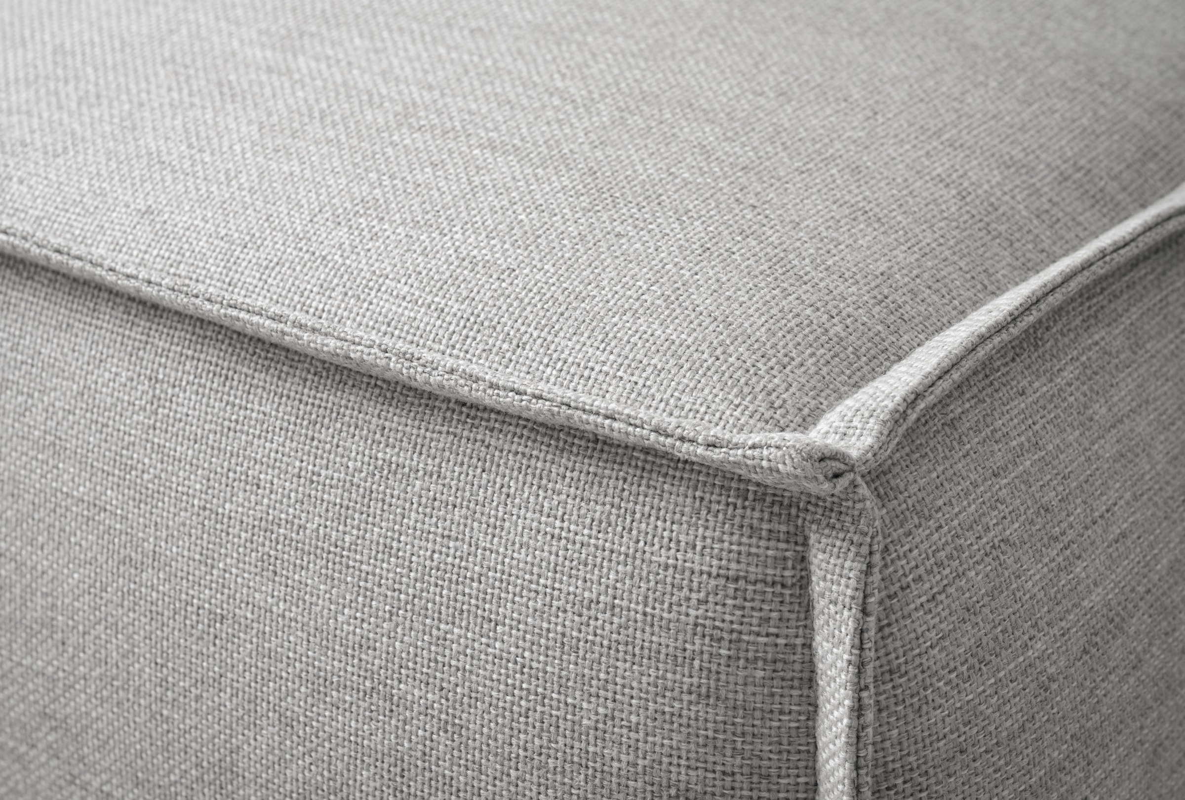 OTTO home Wohnlandschaft »TVINNU Leinenoptik, 354, mit Hocker« Recamiere rechts/links, stellbar zum Schlafsofa (Krokodilverbinder)