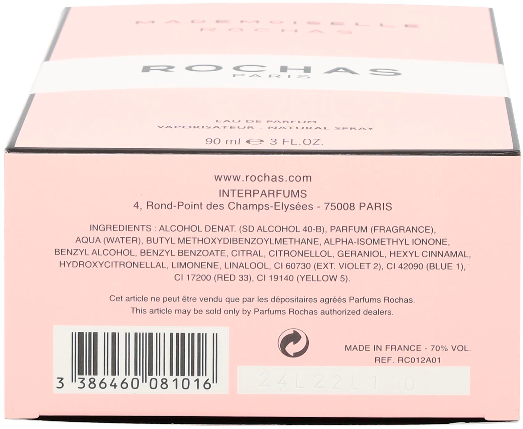 Rochas Eau de Parfum »Mademoiselle«, Süßer Damenduft mit Orange, Süßigkeitenapfel, Jasmin und Vanille.
