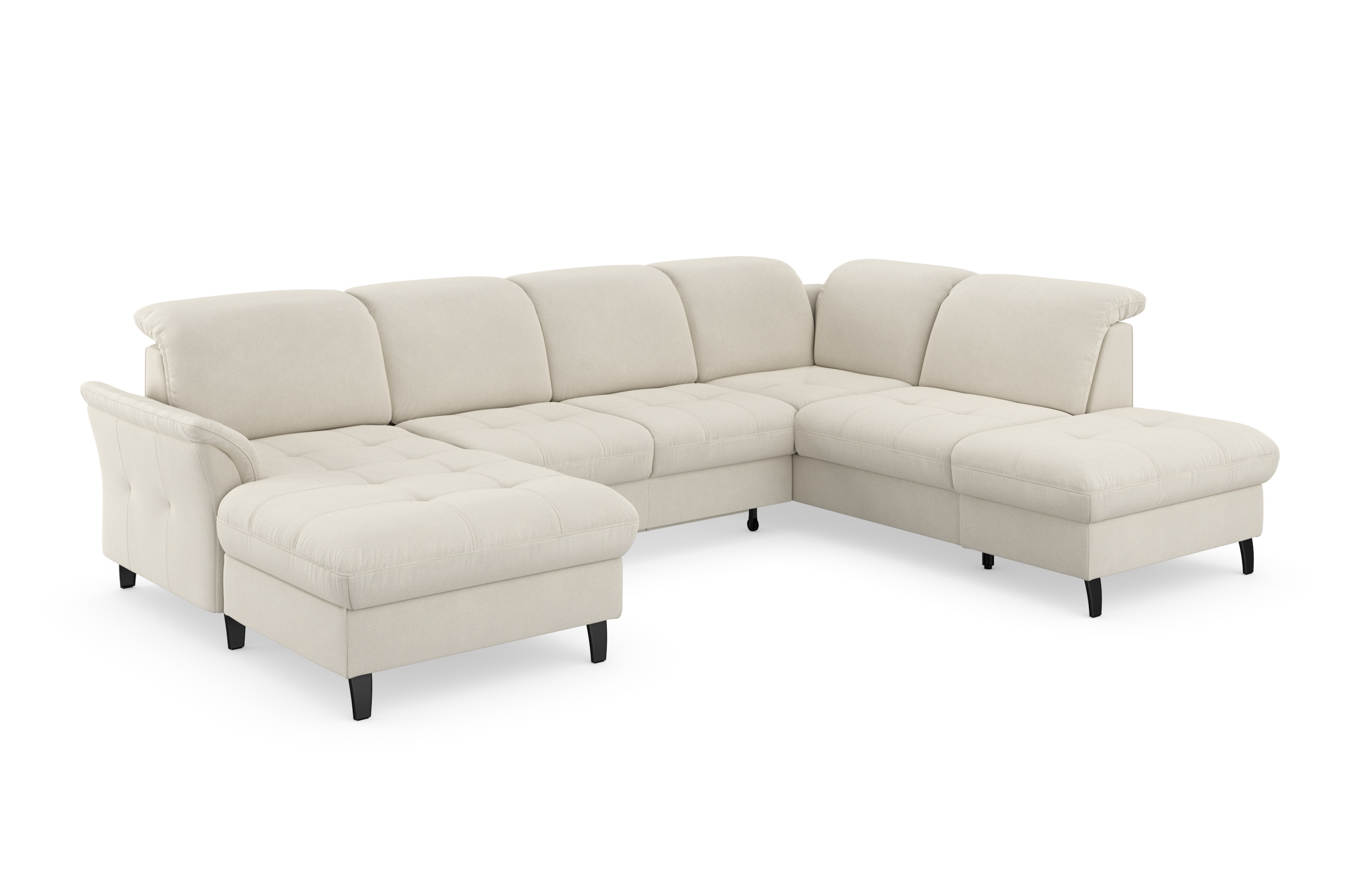 Thumbnail - sit&more Wohnlandschaft "Maggiore U-Form" wahlweise mit Kopfteilverstellung, Bettfunktion und Stauraum
