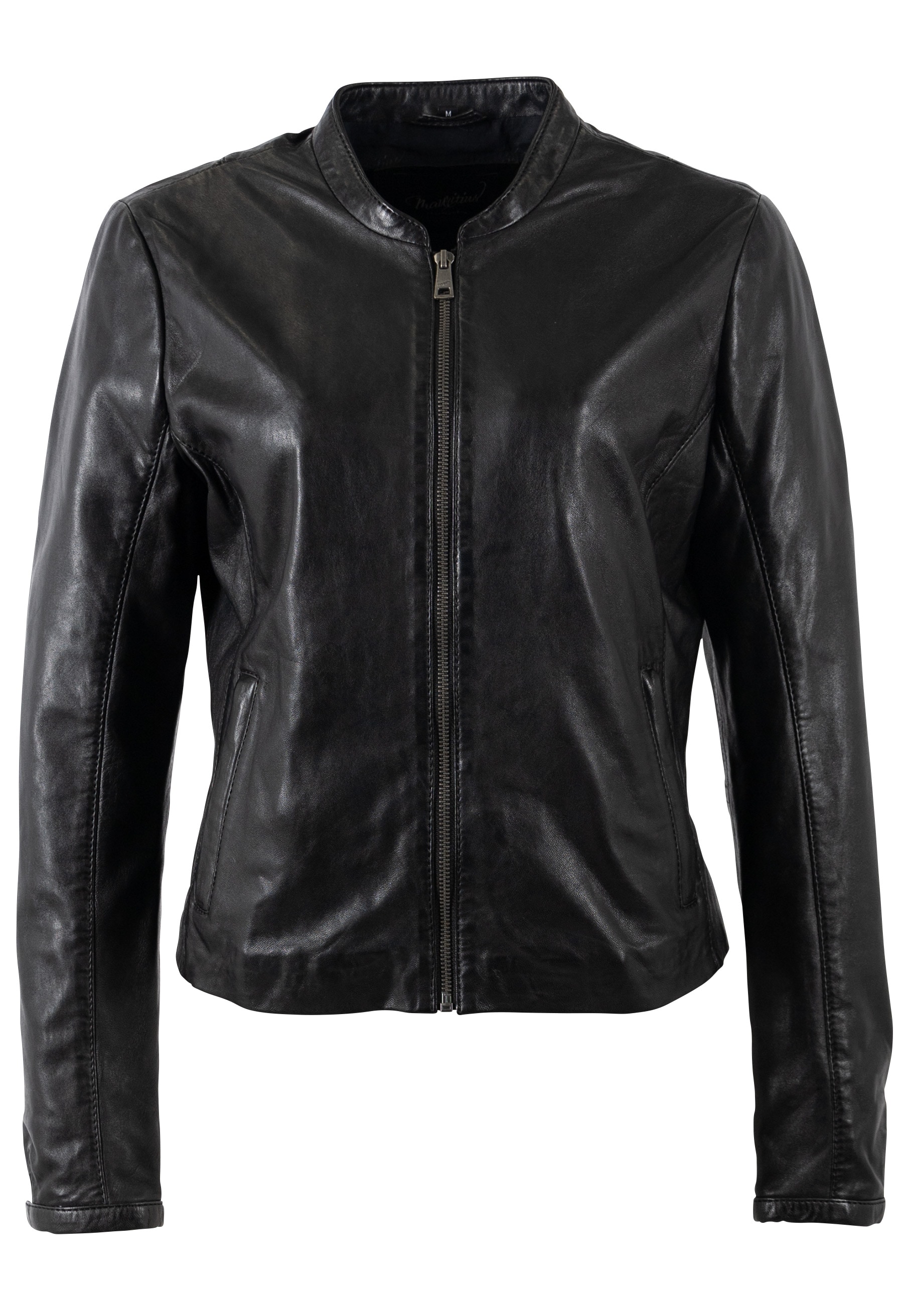 Mauritius Lederjacke »MWLuena« im minimalistischen Design
