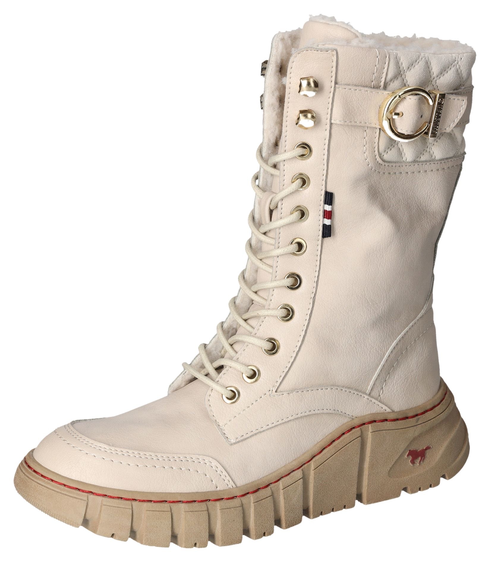 Mustang Shoes Winterboots, Schnürboots, Snowboots, Profilsohle mit Innenrei günstig online kaufen