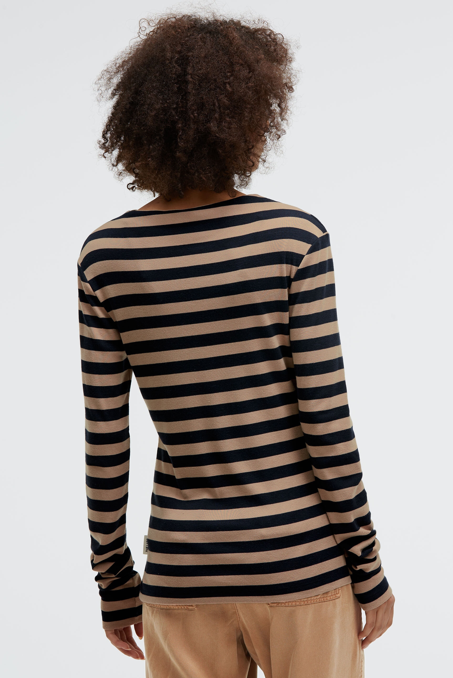 SENSES.THE LABEL Rundhalsshirt mit überlangen Ärmeln