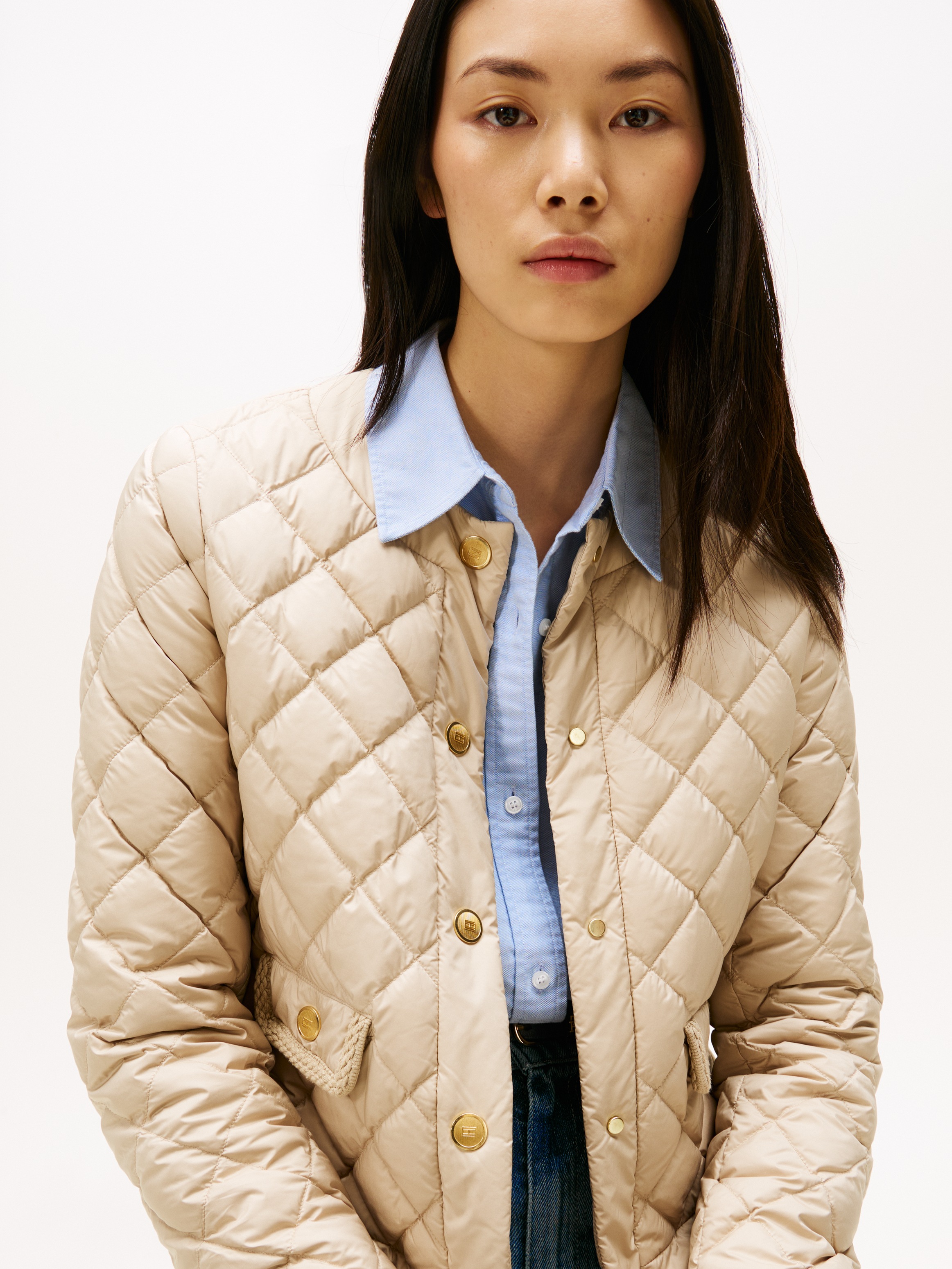 Tommy Hilfiger Steppjacke "G/BUTTON QUILTED REG LADY JACKET" günstig online kaufen
