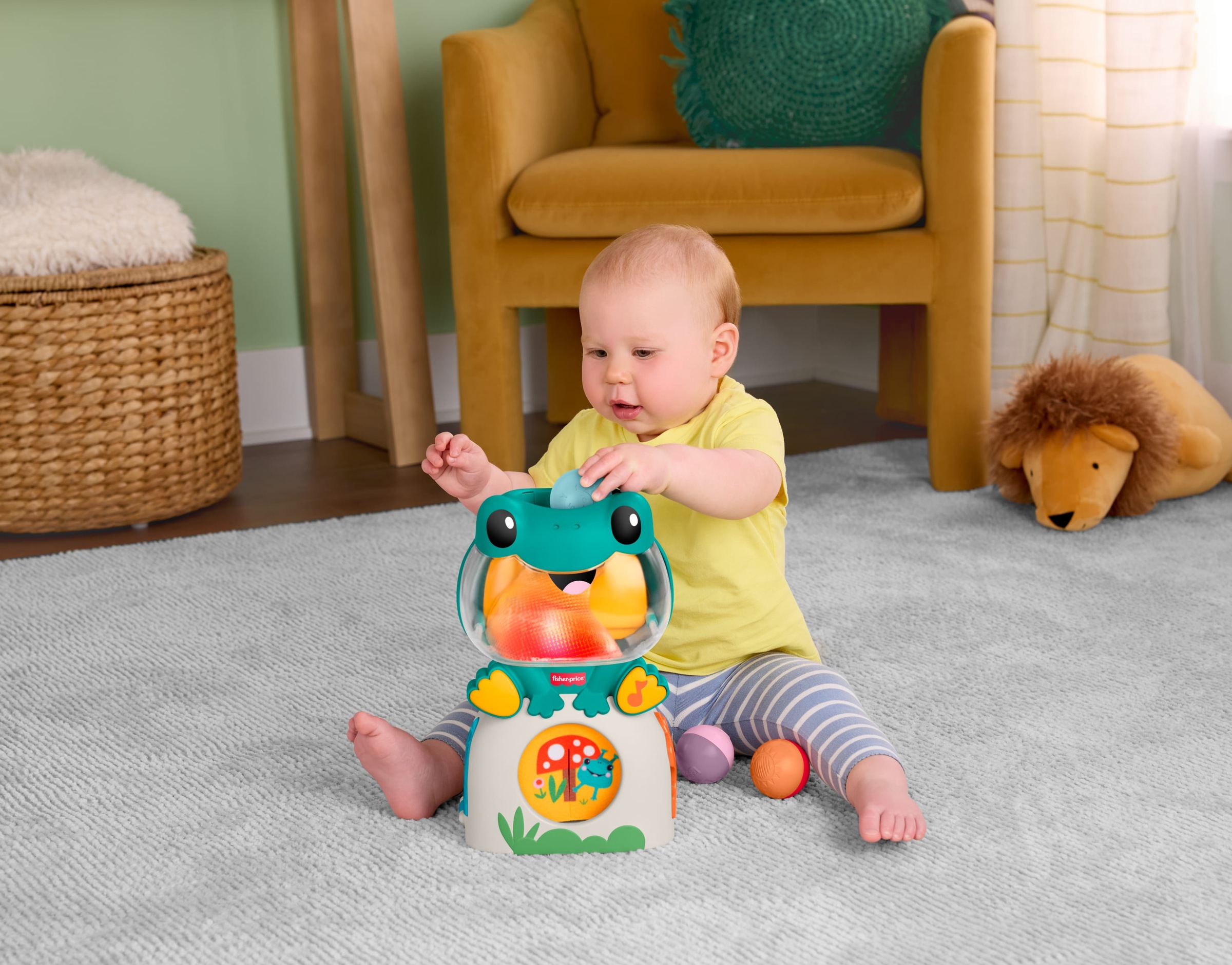 Fisher-Price® Lernspielzeug »Leuchtender und rollender Frosch« mit Musik, Lichtern und Geräuschen