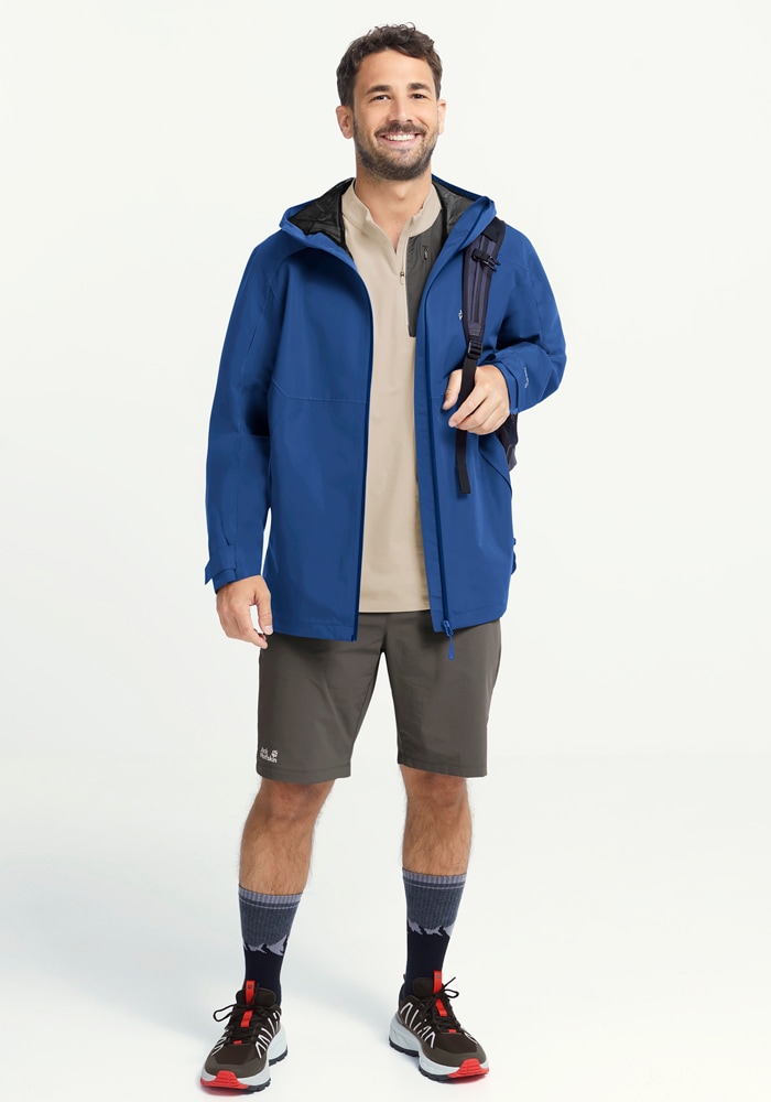 Jack Wolfskin Outdoorjacke »WILDBOUND 2L JKT M« mit Kapuze mit TEXAPORE CORE Technologie, windabweisend, wasserdicht