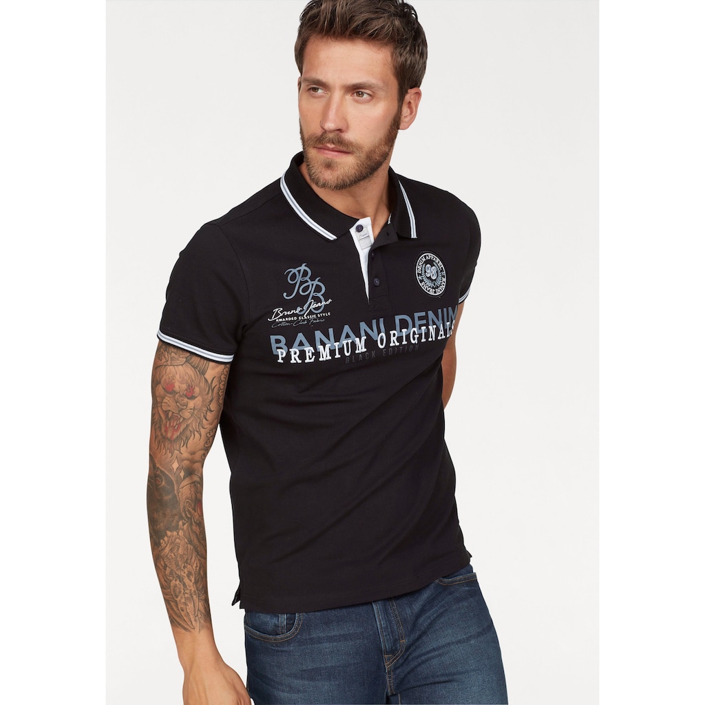 Bruno Banani Poloshirt, mit Markenbadge