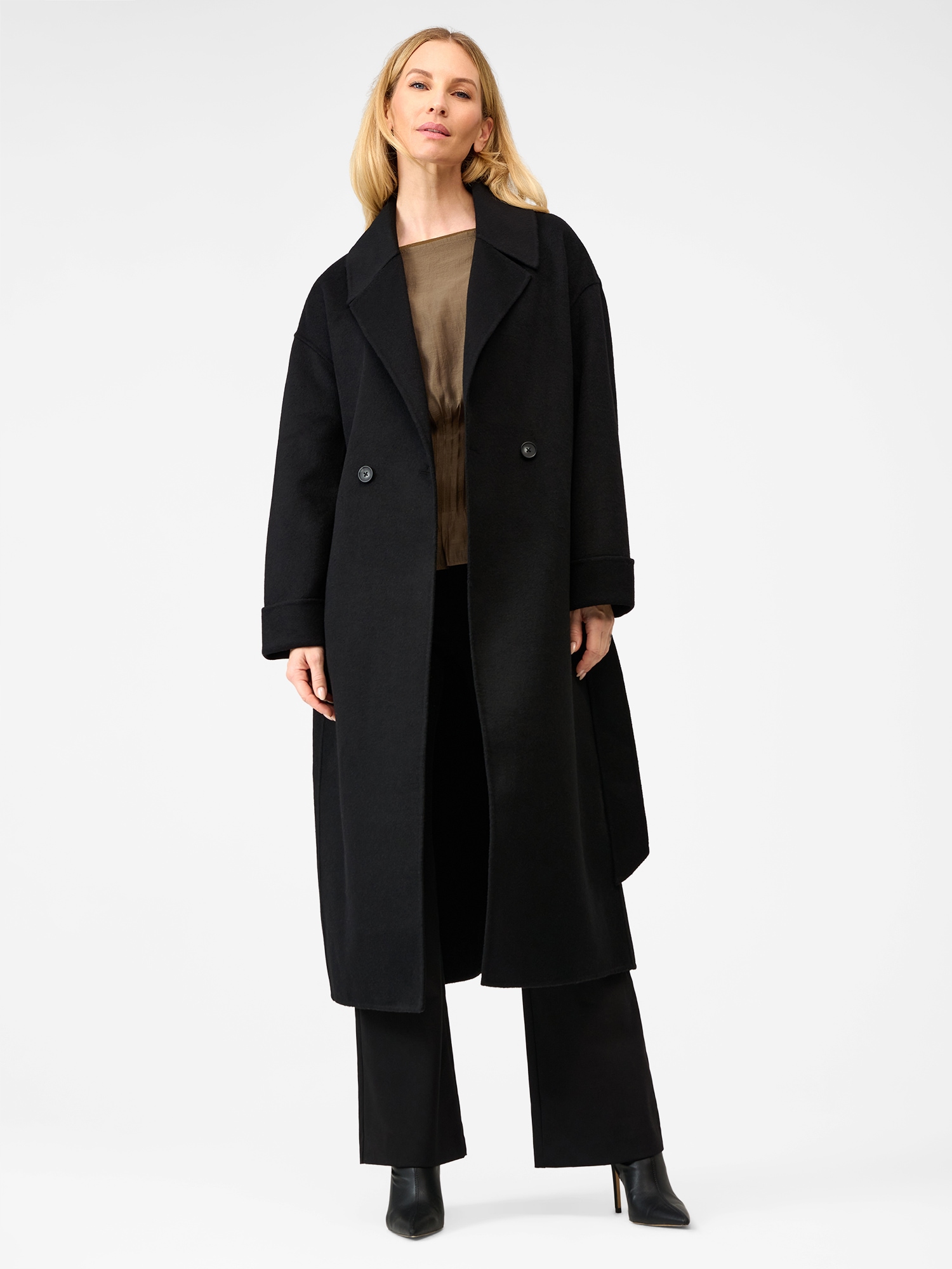 RICANO Wollmantel »Wollmantel Elodie« Handgefertigt, aus feinster Double-Face Wool