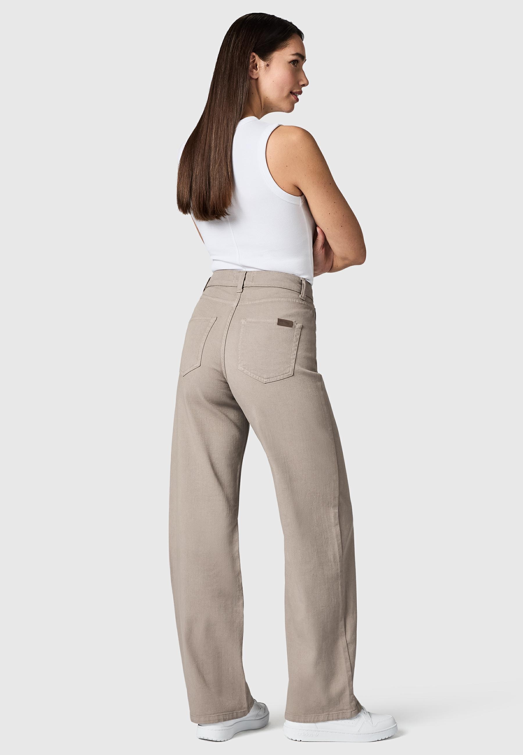 PEAK TIME Chinohose »Cyrele«  Lange Wide-Leg-Hose mit Bio-Baumwolle