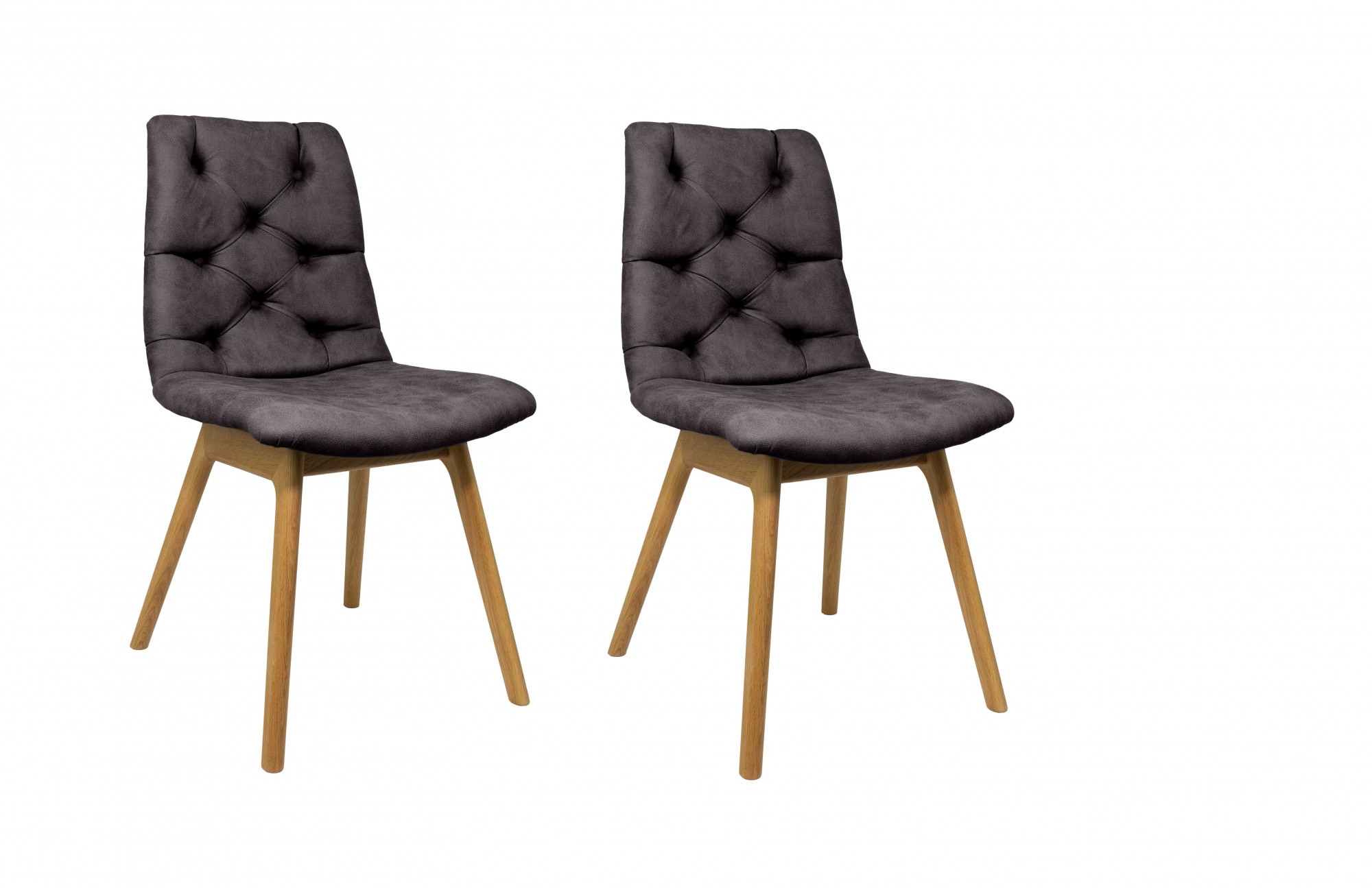 andas 4-Fußstuhl "Ramon" (Set) 2 Stk. Microfaser mit Massivholzbeinen, vers günstig online kaufen