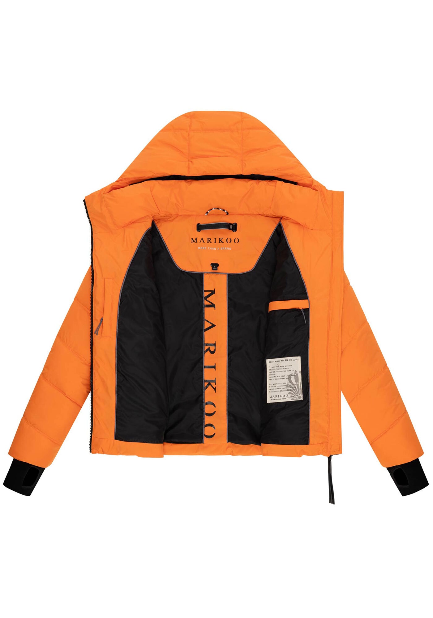 Marikoo Winterjacke »Yukanii«, Ärmelbündchen mit Daumenloch