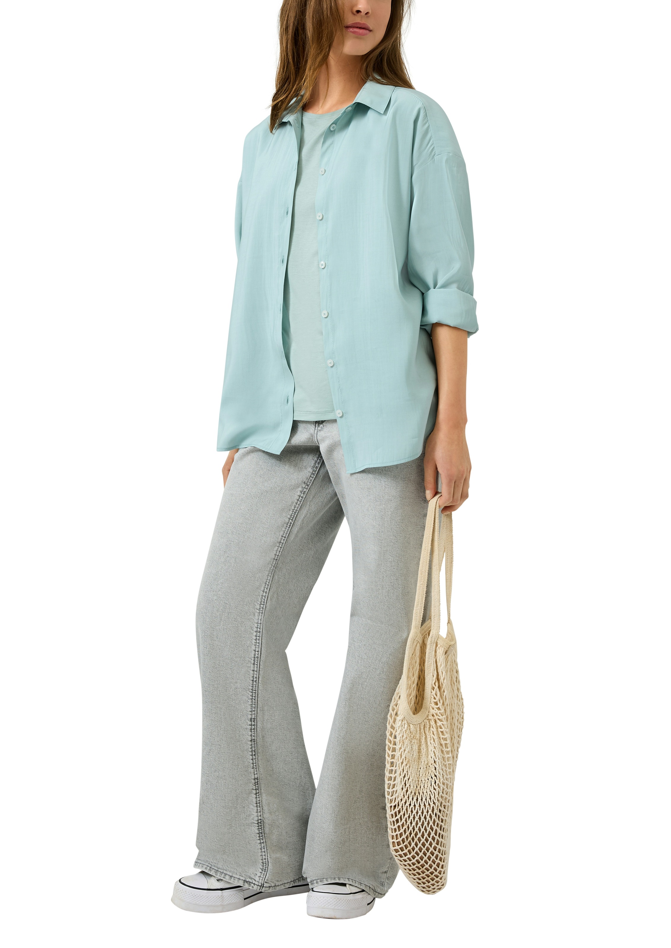 Thumbnail - QS Langarmbluse mit Knopfleiste