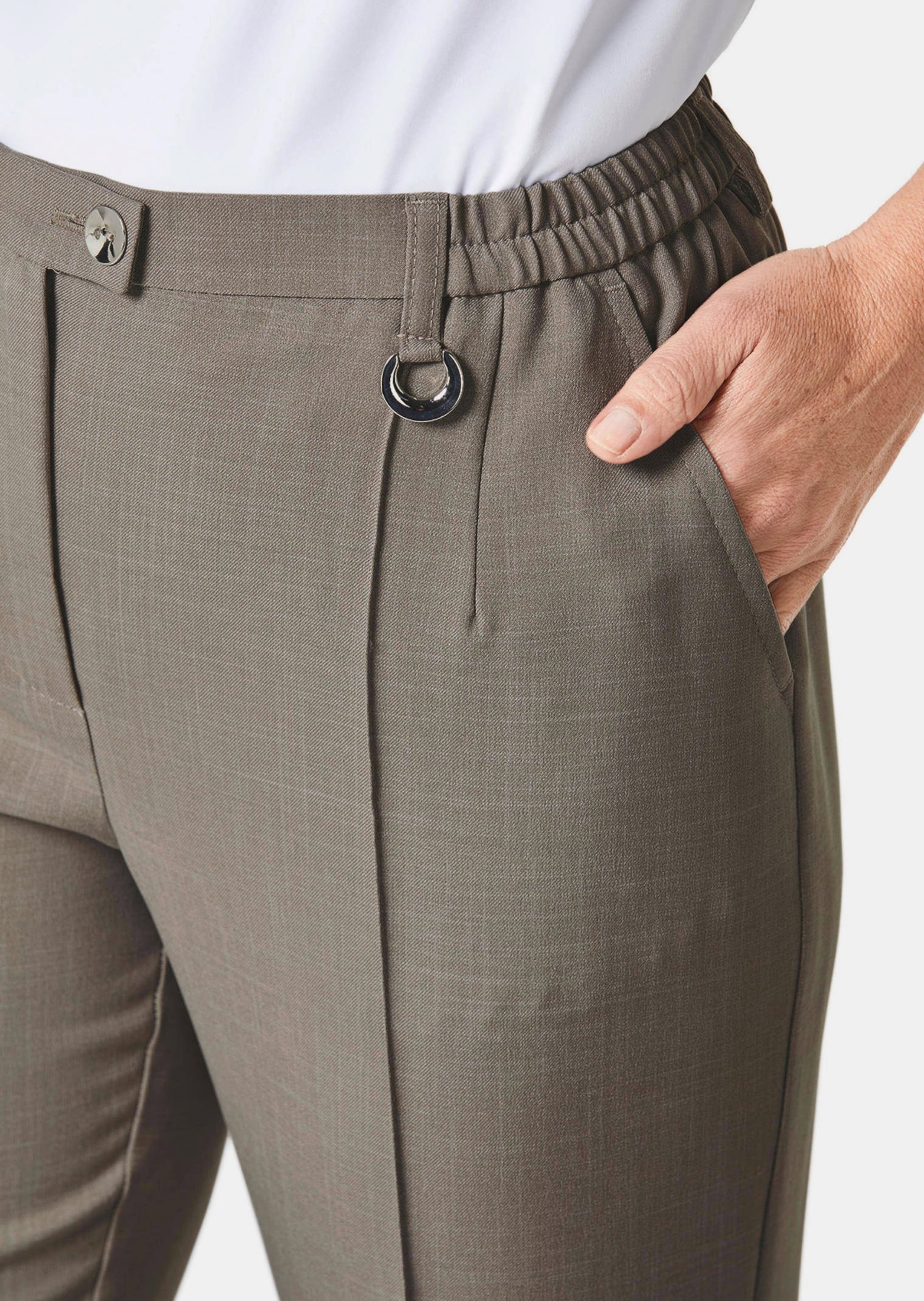 GOLDNER 2-in-1-Hose »Hose Anna Knitterarme Hose Anna mit SilverFresh-Ausrüstung«