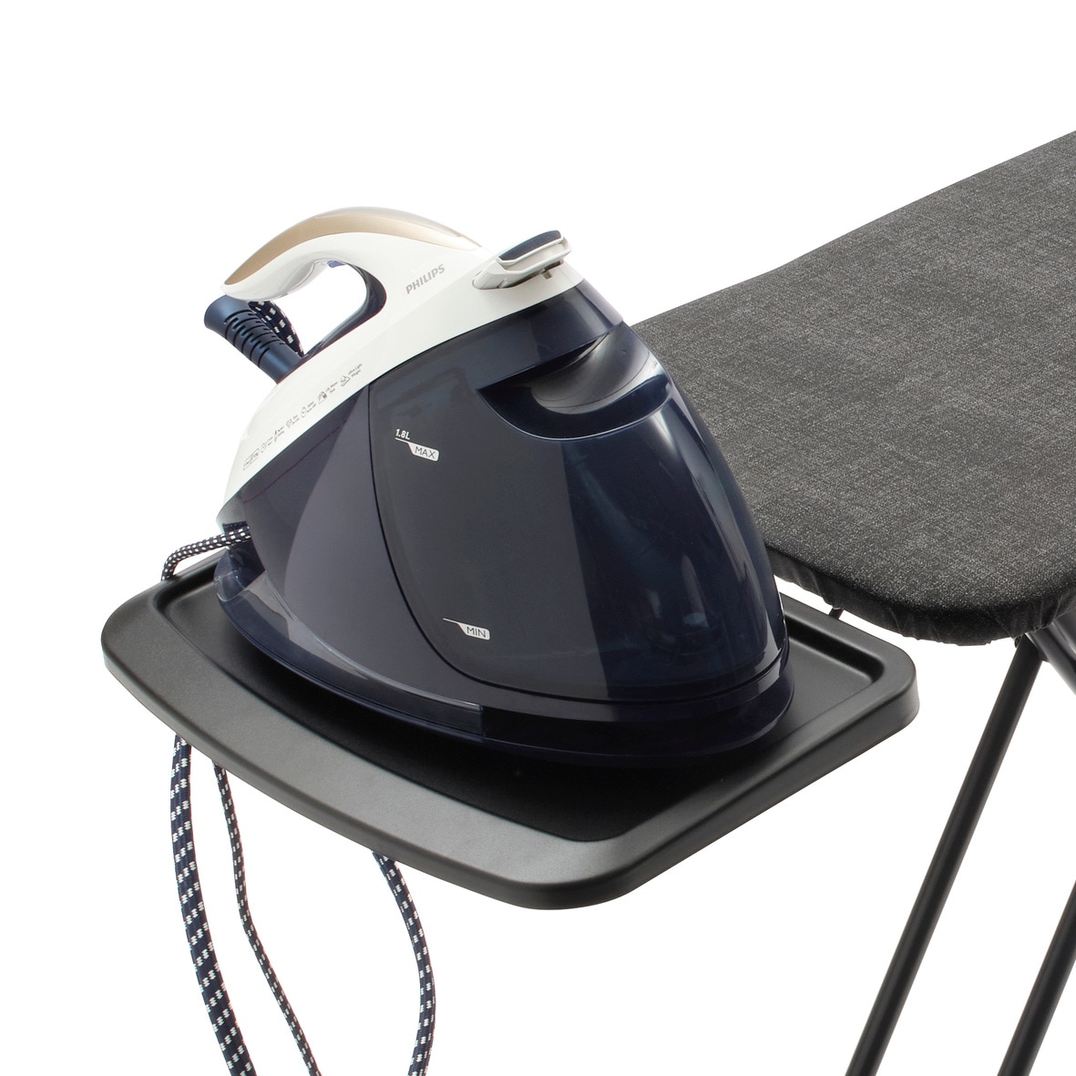 Brabantia Bügelbrett »Bügeltisch C, 124 x 45 cm, Dst-Ablage Solide«, Bügelfläche 124 cmx45 cm, Fairtrade-zertifiziert