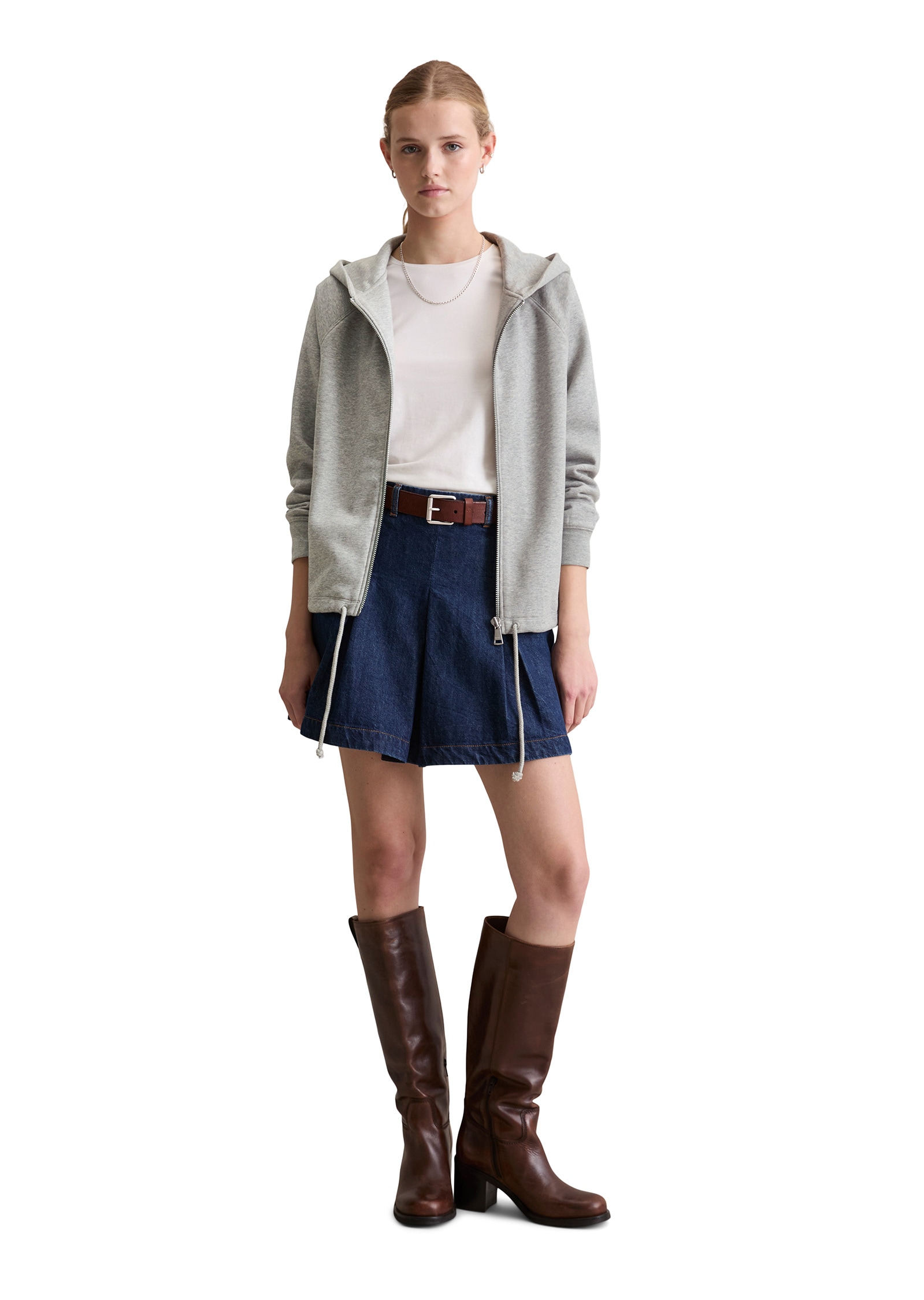 Marc O'Polo DENIM Sweatjacke »aus softem Bio-Baumwolle-Mix«