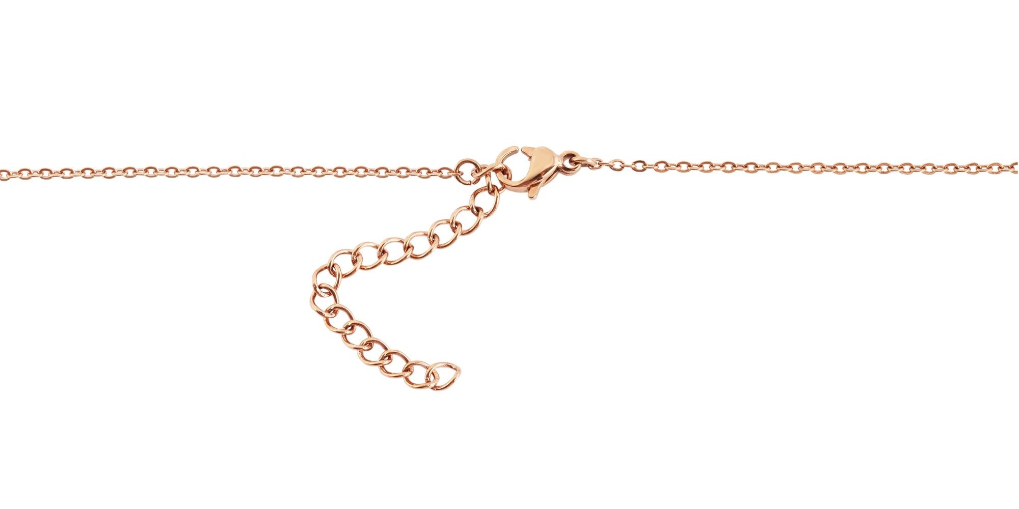 ADELIA ́S Damen Kette ohne Anhänger "Halskette mit Anhänger – aus Edelstahl", 50cm, Edelstahl, rosa, Edelstahl, Halsketten, Ein Geschenk, das Freude