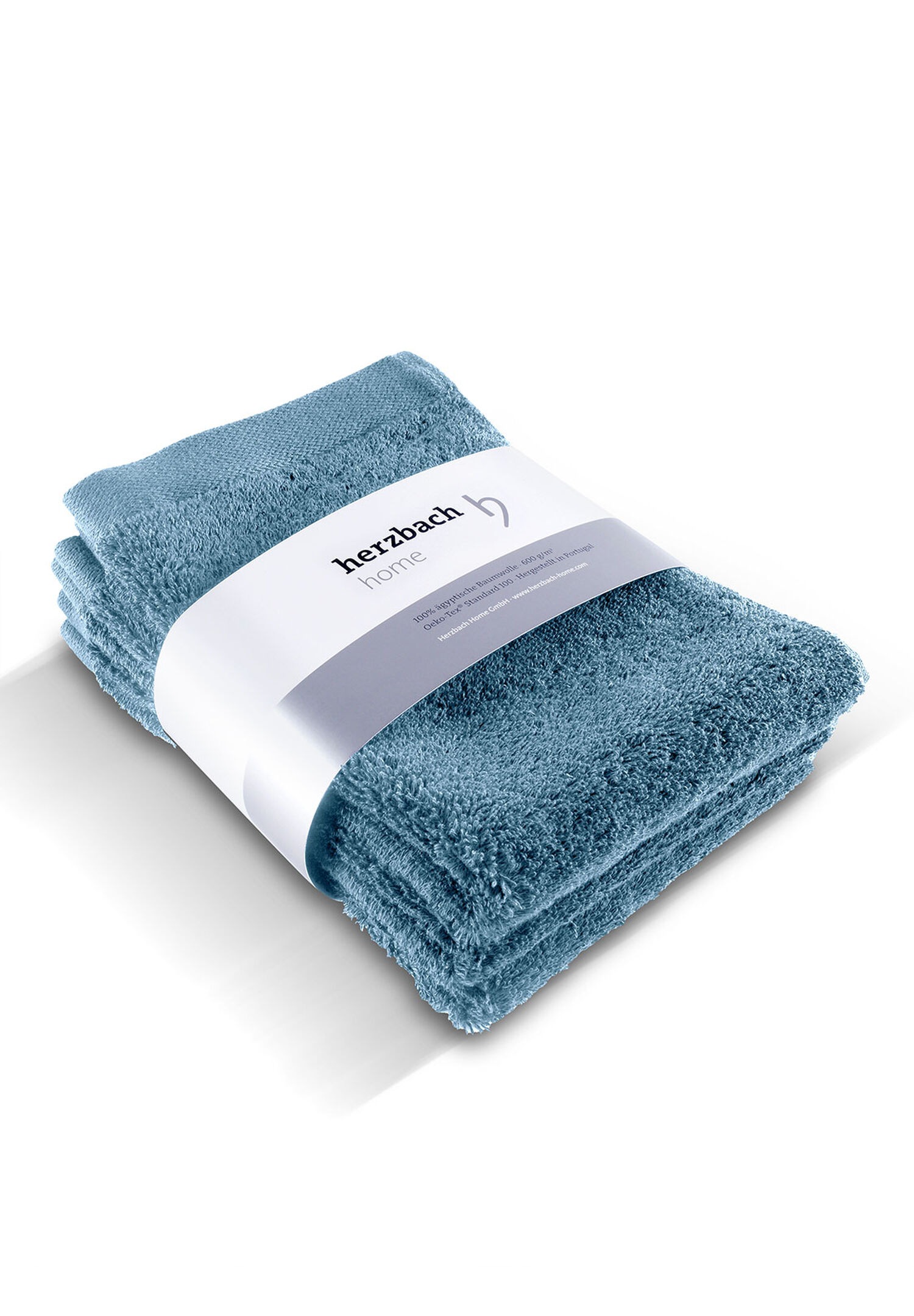 herzbach home Gaestehandtuecher "Pura" 550g/m², Premium-Qualität, 100% Baumwolle, einfarbig