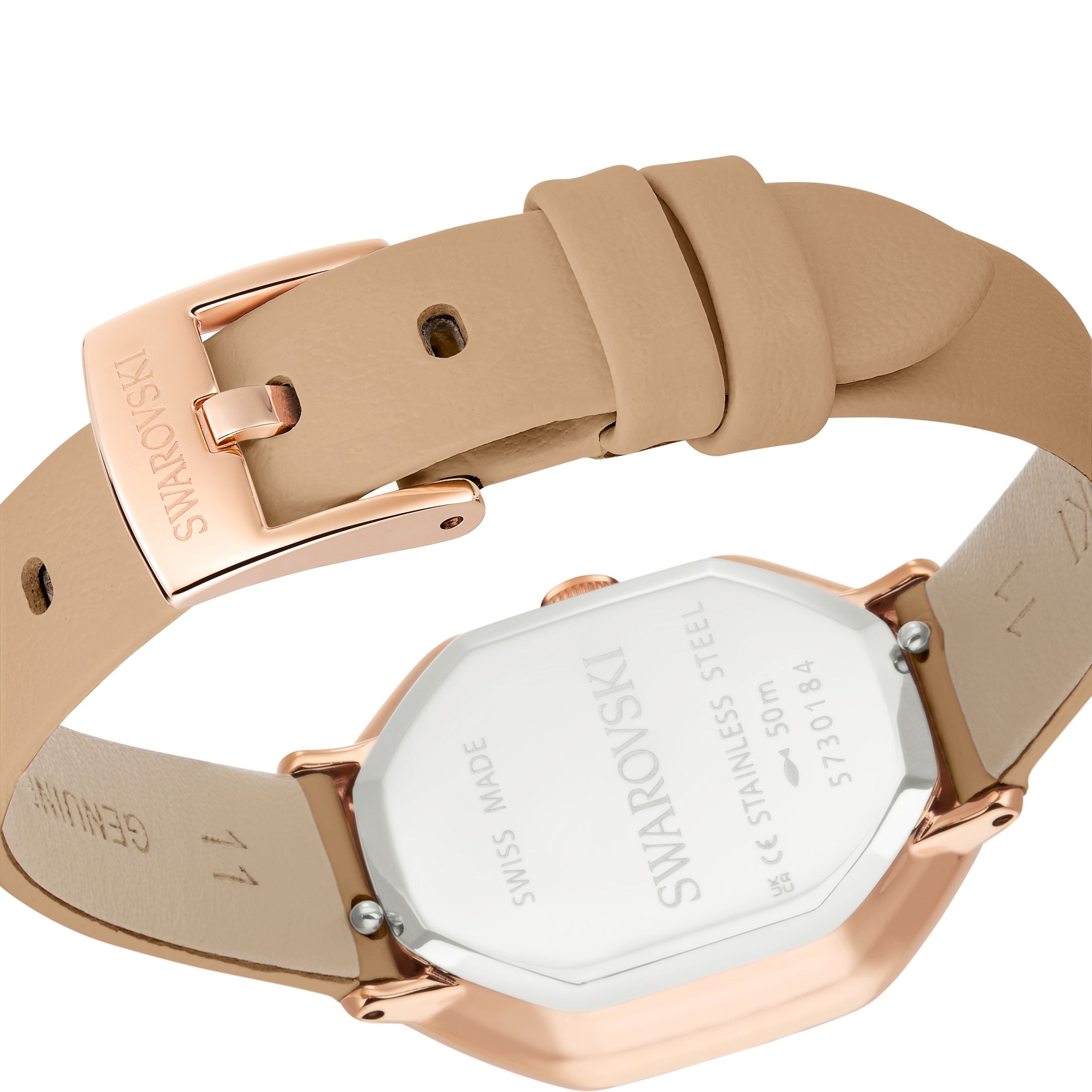 Swarovski Quarzuhr »DEXTERA« Armbanduhr, Damenuhr, Swiss Made, Lederarmband, analog