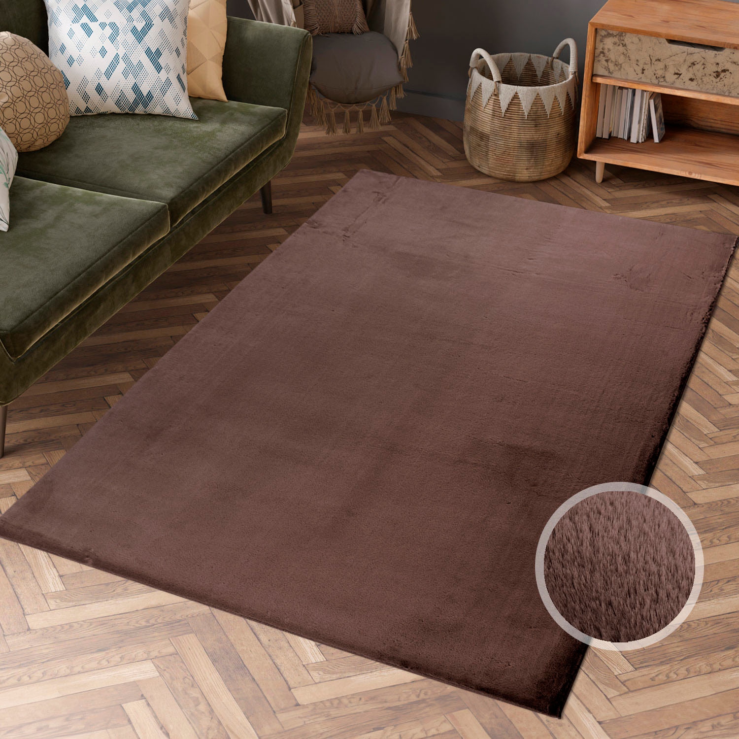 Carpet City Hochflor-Teppich "TOPIA 400" rechteckig 21 mm Höhe Kunstfell-Te günstig online kaufen