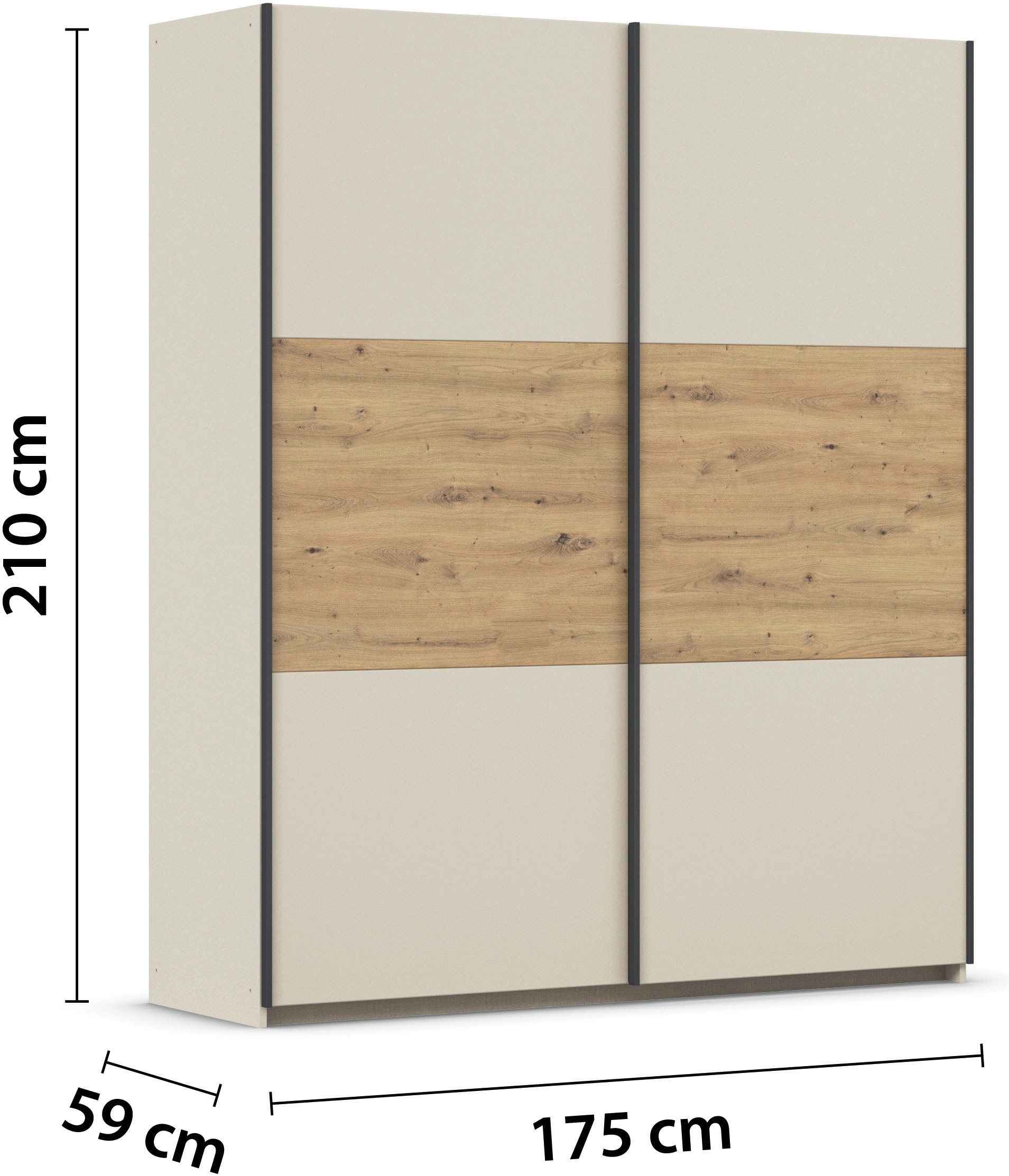 rauch Schwebetürenschrank »Kleiderschrank Schrank Garderobe Garderobenschrank Wäscheschrank NEO«, (in 3 verschiedenen Ausstattungen BASIC/CLASSIC/PREMIUM), mit großzügigem Stauraum und vielfältigen Farbkombinationen