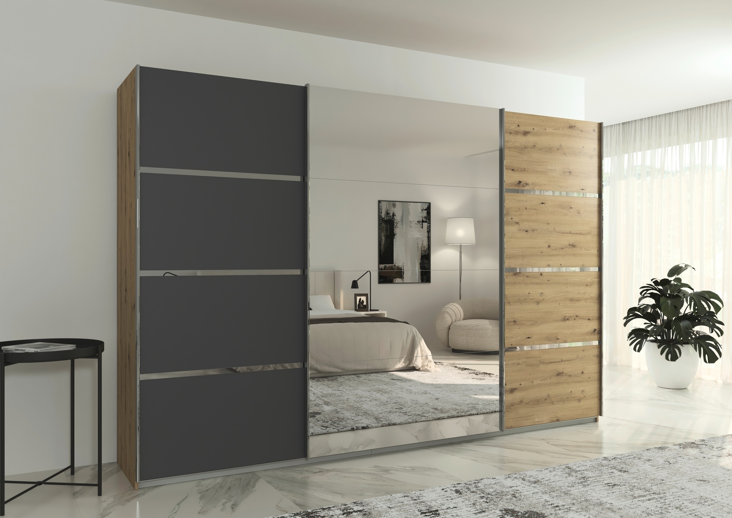 rauch Kleiderschrank "Schwebetürenschrank Garderobe Schrank TOP ANGEBOT Avo günstig online kaufen
