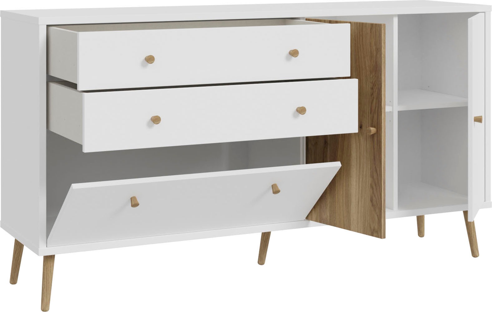 FORTE Sideboard »Harllson EasyKlix by Forte«, die neue geniale Art Möbel aufzubauen