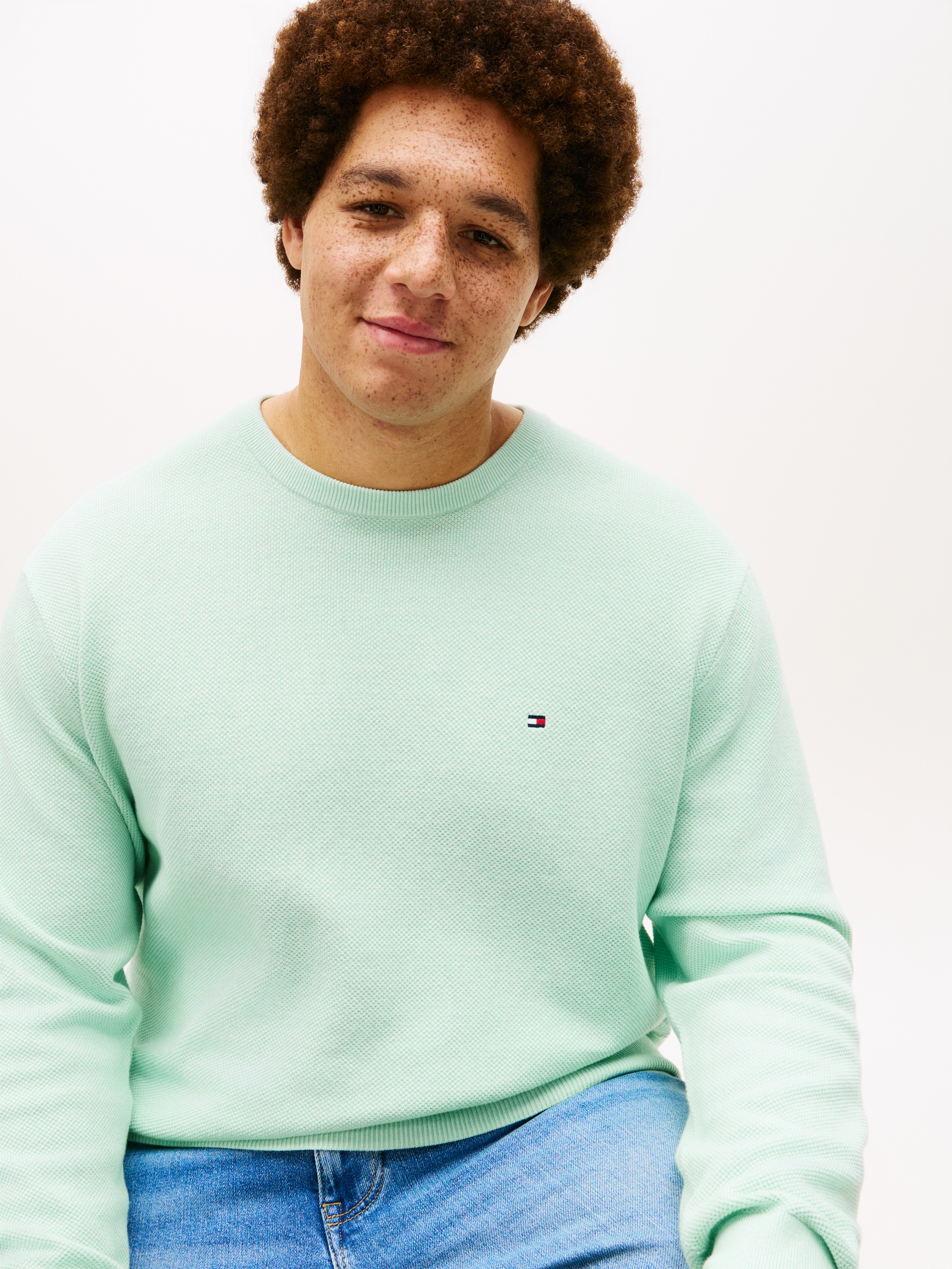 Tommy Hilfiger Big & Tall Rundhalspullover "ESSENTIAL STRUCTURE CREW NECK" günstig online kaufen