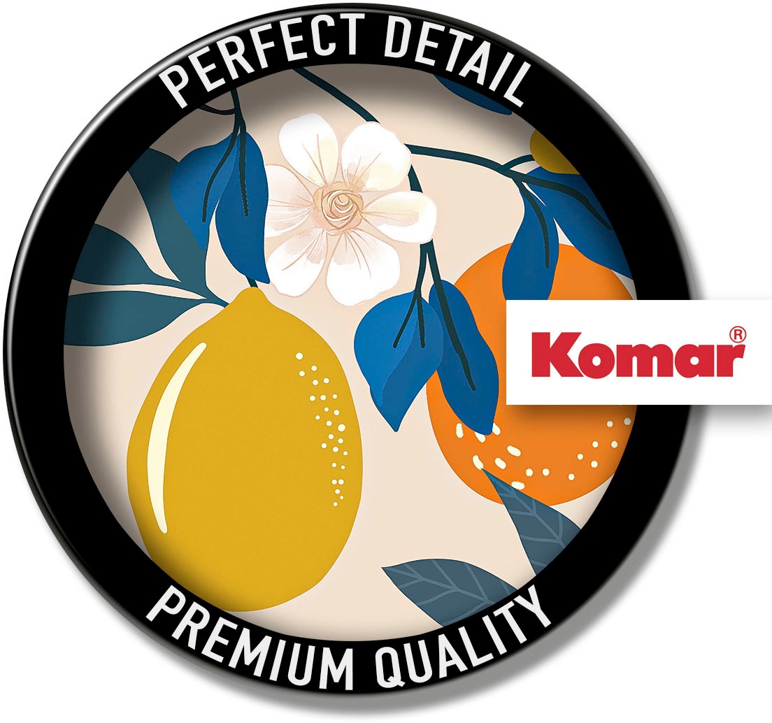 Komar Wandbild »Illustration Finest Fruits«, (1 St.), Deutsches Premium-Poster Fotopapier mit seidenmatter Oberfläche und hoher Lichtbeständigkeit. Für fotorealistische Drucke mit gestochen scharfen Details und hervorragender Farbbrillanz.