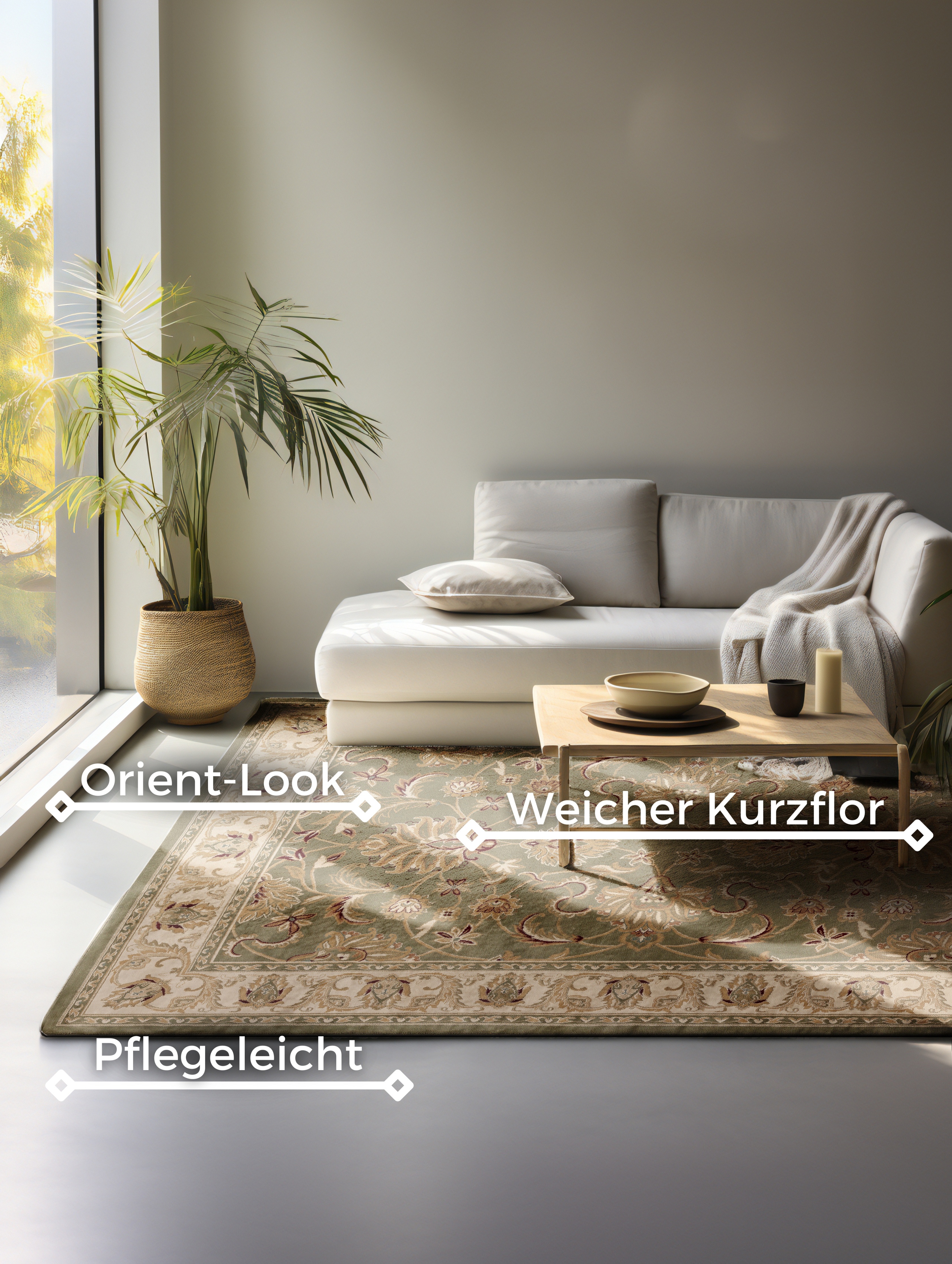 Thumbnail - HANSE Home Teppich "Harirud", rechteckig, 8 mm Höhe, Orient Optik, strapazierfähig, pflegeleicht, robust