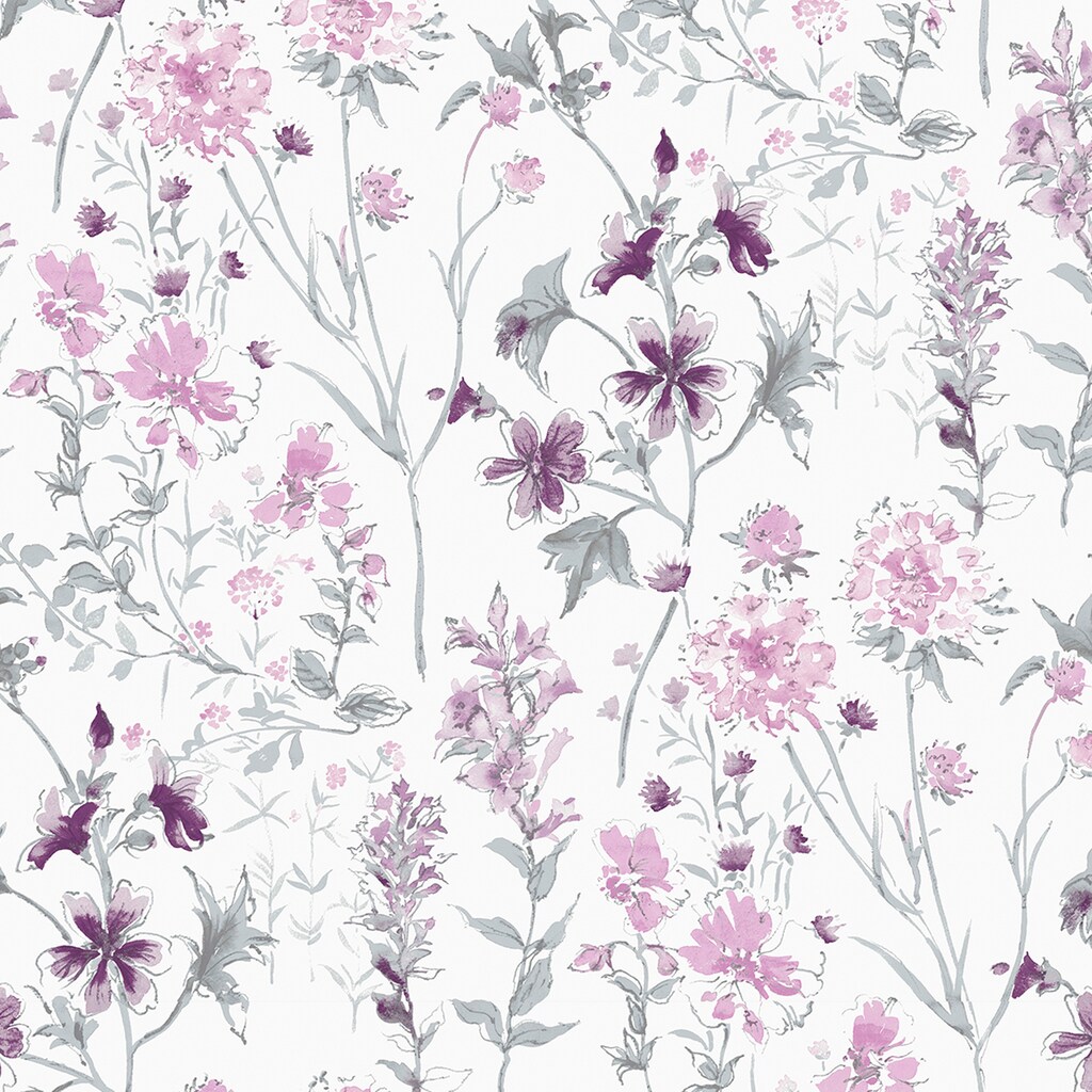 LAURA ASHLEY Vliestapete »Wild Meadow«, gemustert