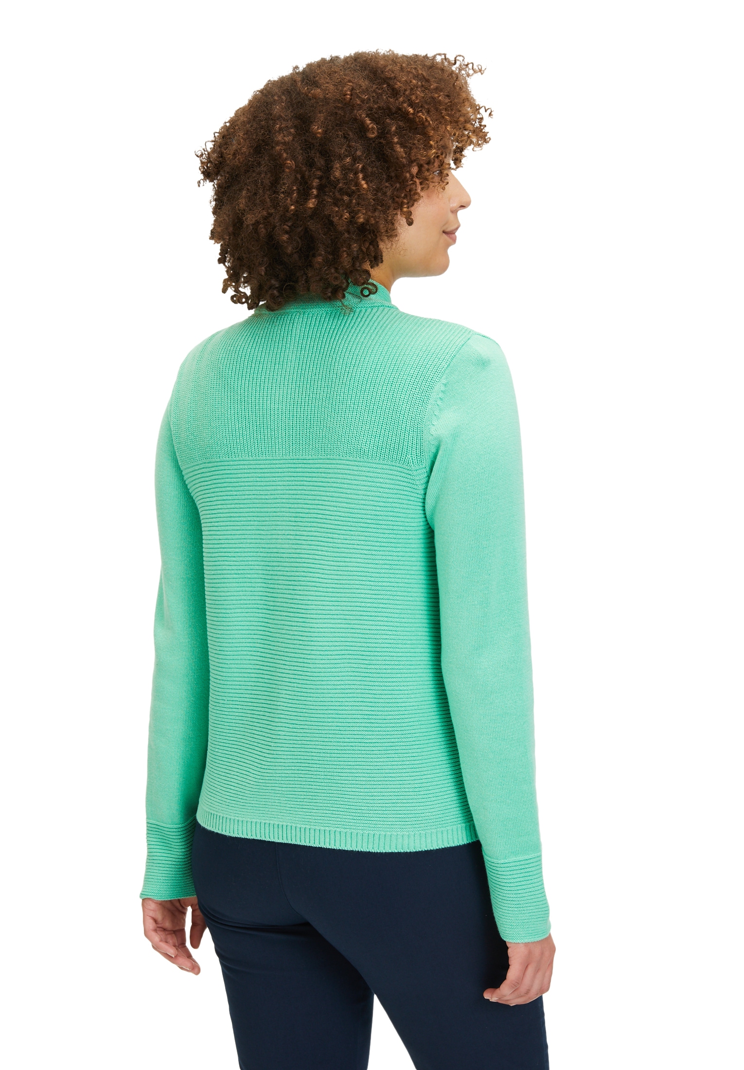 Betty Barclay Strickjacke »Betty Barclay Strick-Cardigan mit Strickdetails«, Reißverschluss