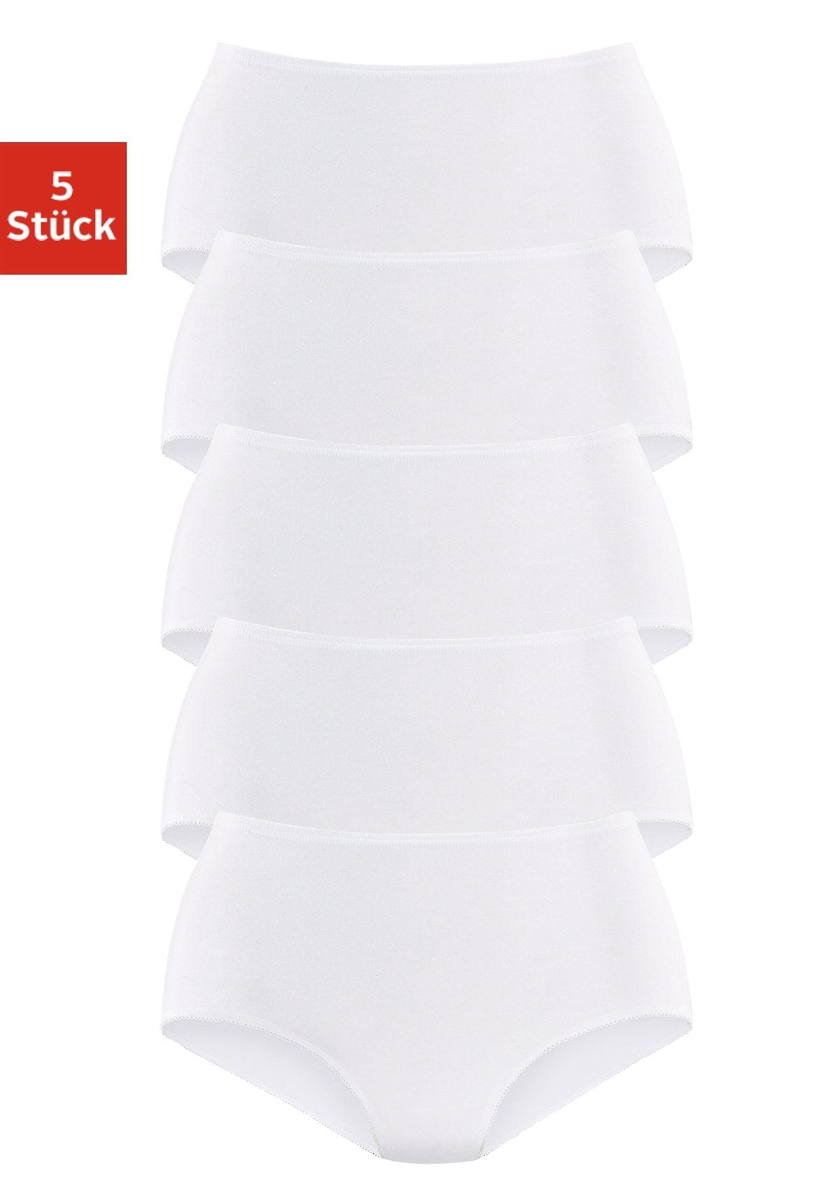 petite fleur by Lascana Taillenslip 5er-Pack, aus elastischer Baumwolle