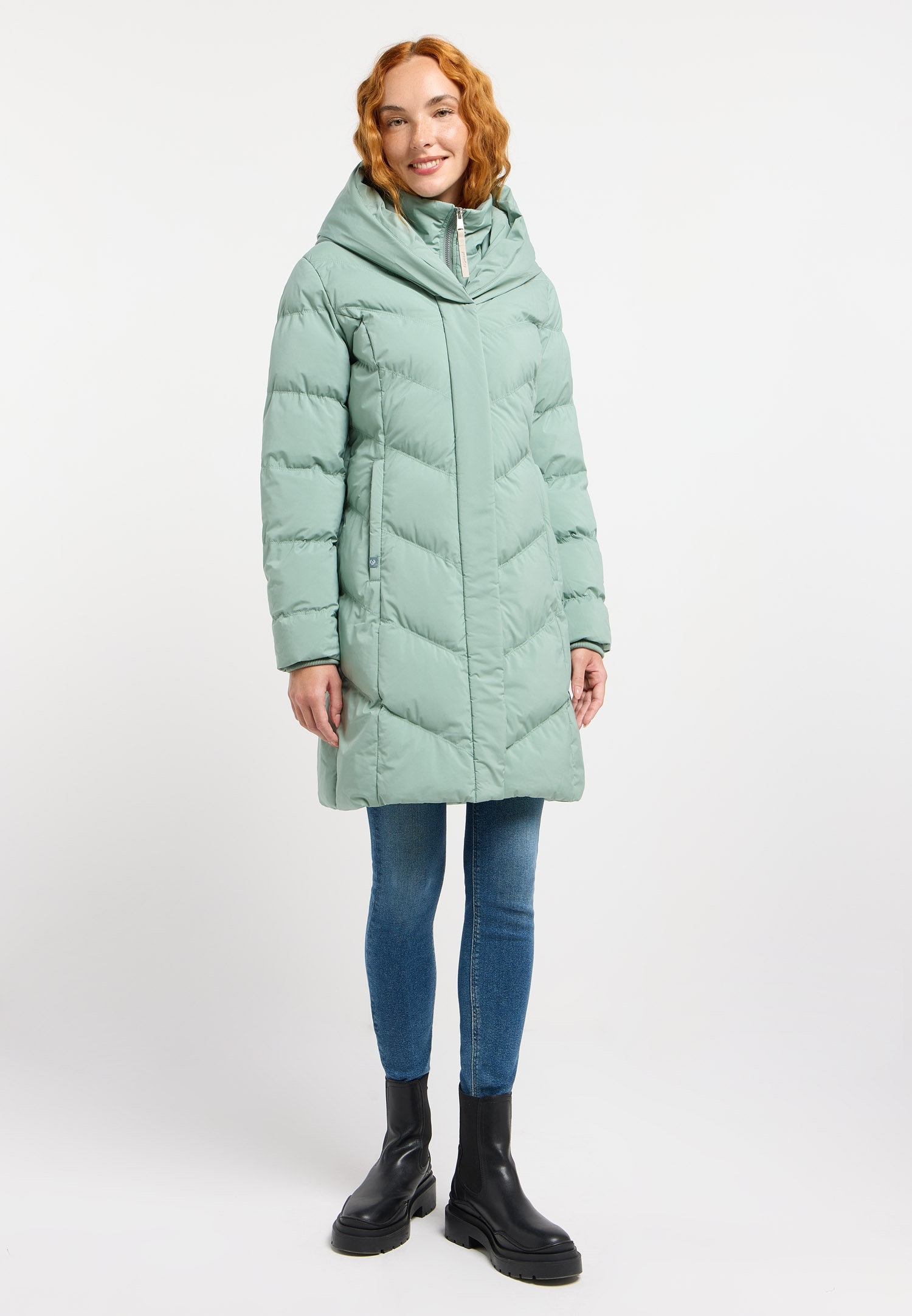 Ragwear Steppmantel »NATALKA« verdeckter Reißverschluss