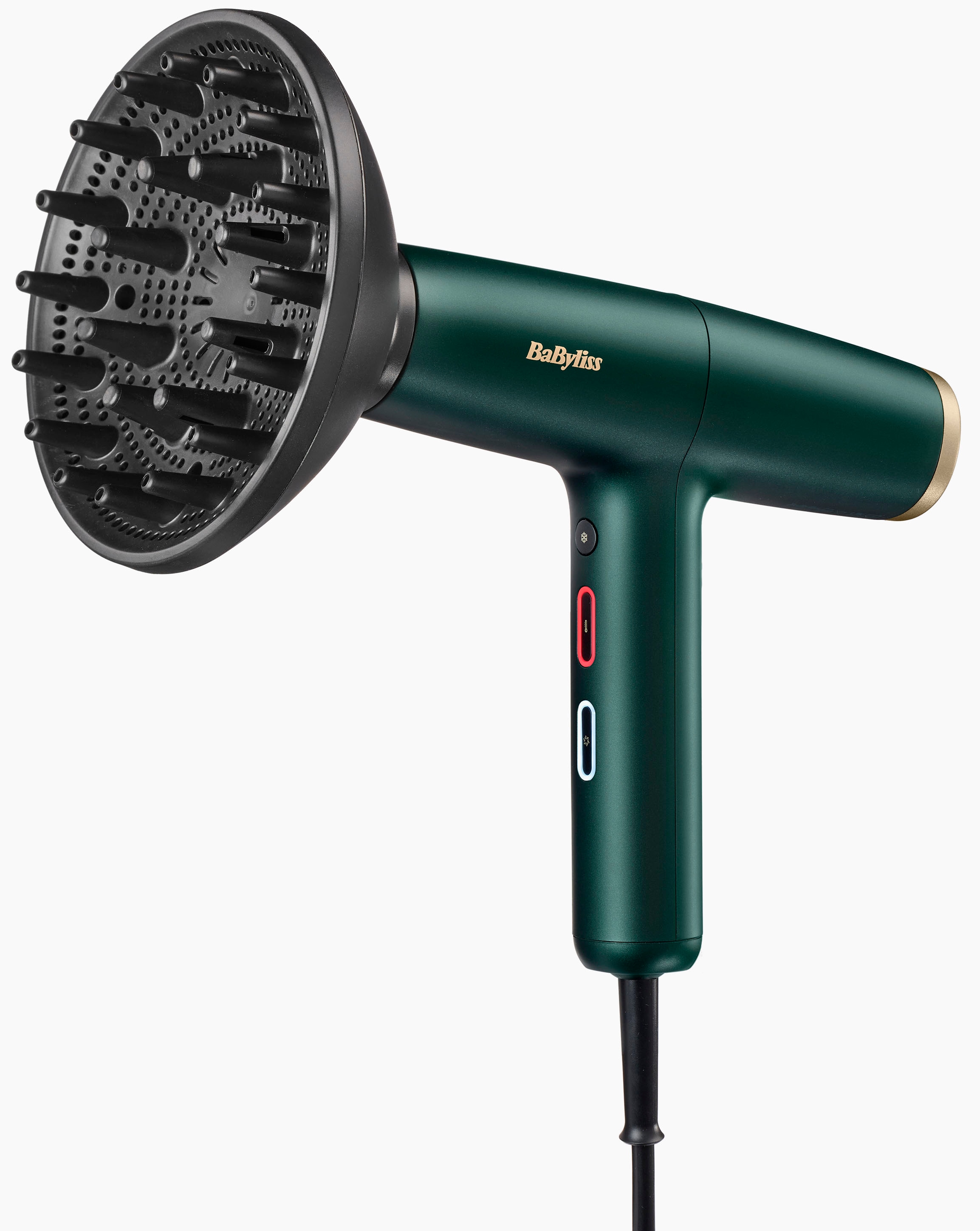 BABYLISS Kinder Haartrockner "Air Power Pro D6555DE", grün, B:3,5cm H:20cm T:19,5cm, Haartrockner, Digitaler Motor, starker Luftstrom, schonendes