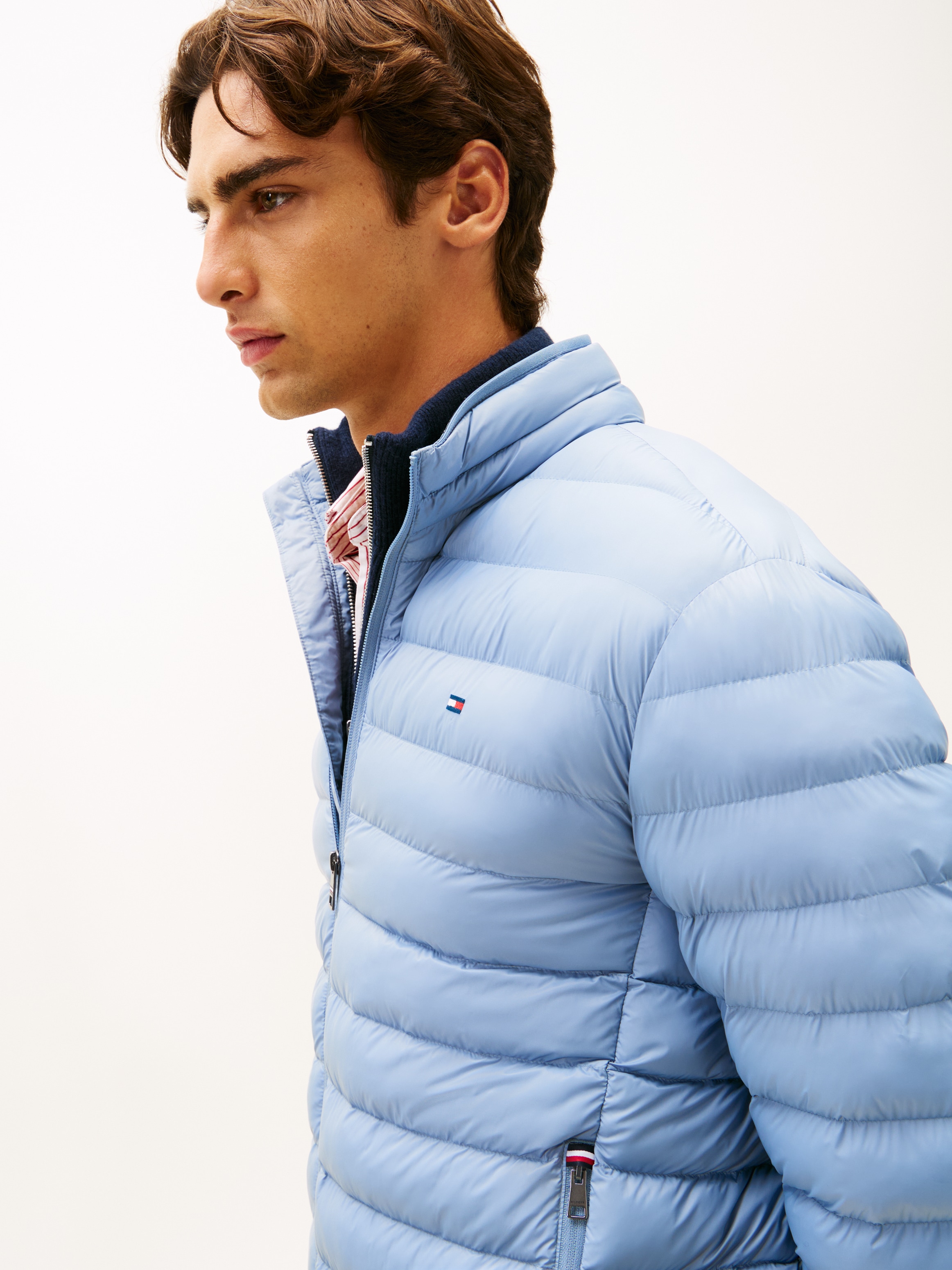 Tommy Hilfiger Steppjacke »PACKABLE RECYCLED JACKET«, Übergangsjacke mit Logostickerei