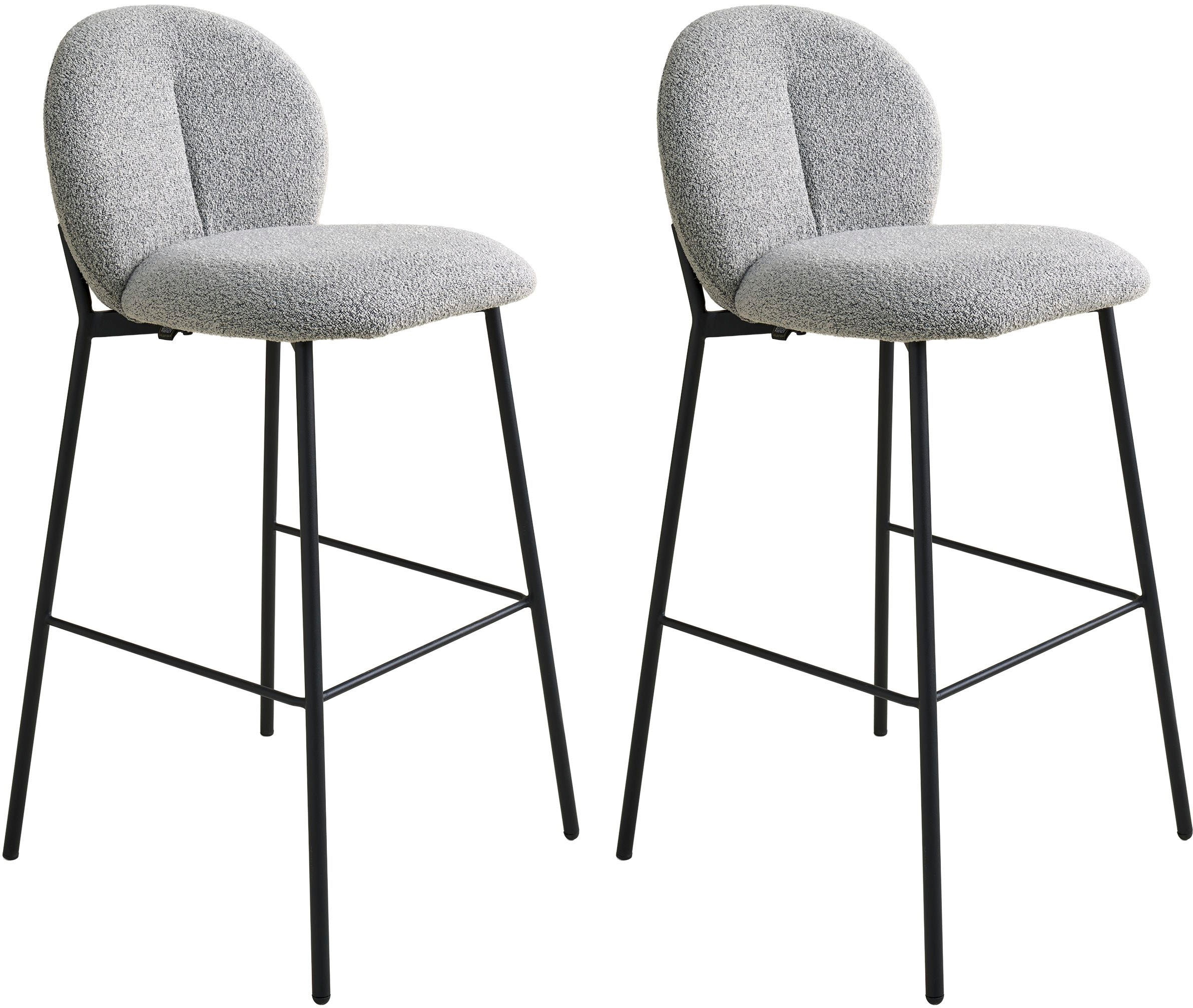 SCHÖNER WOHNEN-Kollektion 4-Fußstuhl "FORDE" (Set) 2 Stk.Bezug Bouclé, Unte günstig online kaufen