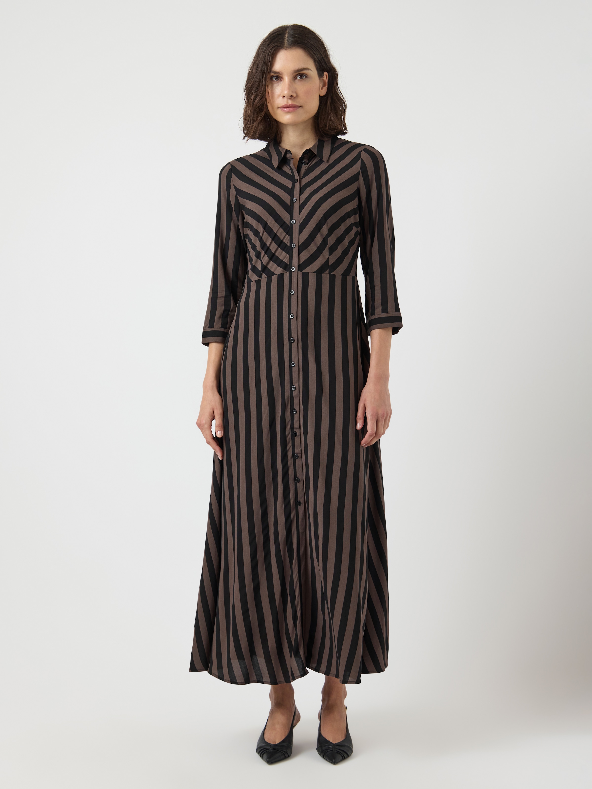 Y.A.S Hemdblusenkleid »YASSAVANNA LONG SHIRT DRESS«, Sommerkleid, mit 3/4 Ärmel