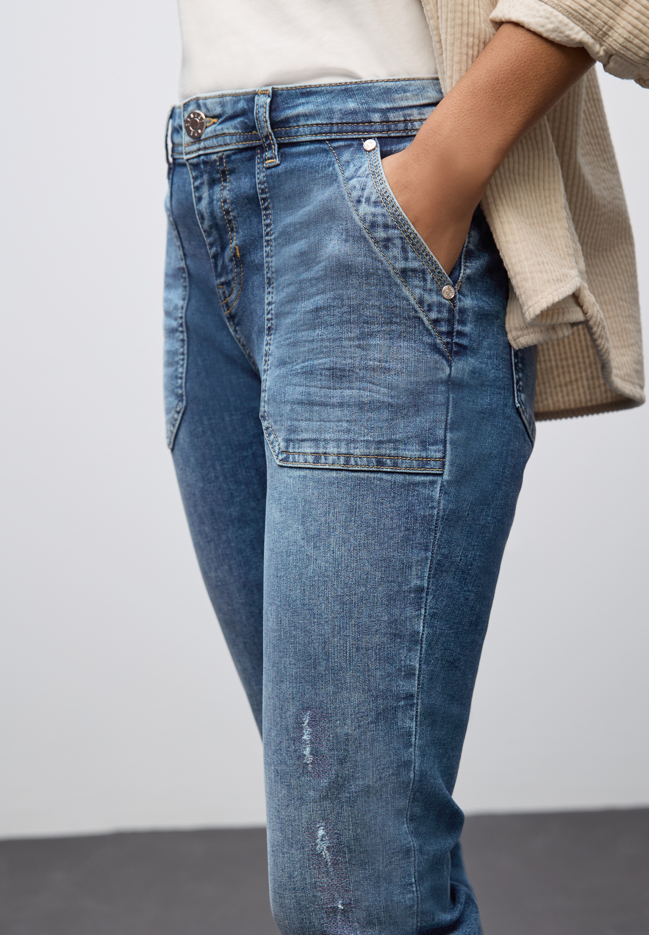 Thumbnail - STREET ONE Boyfriend-Jeans mit Taschen