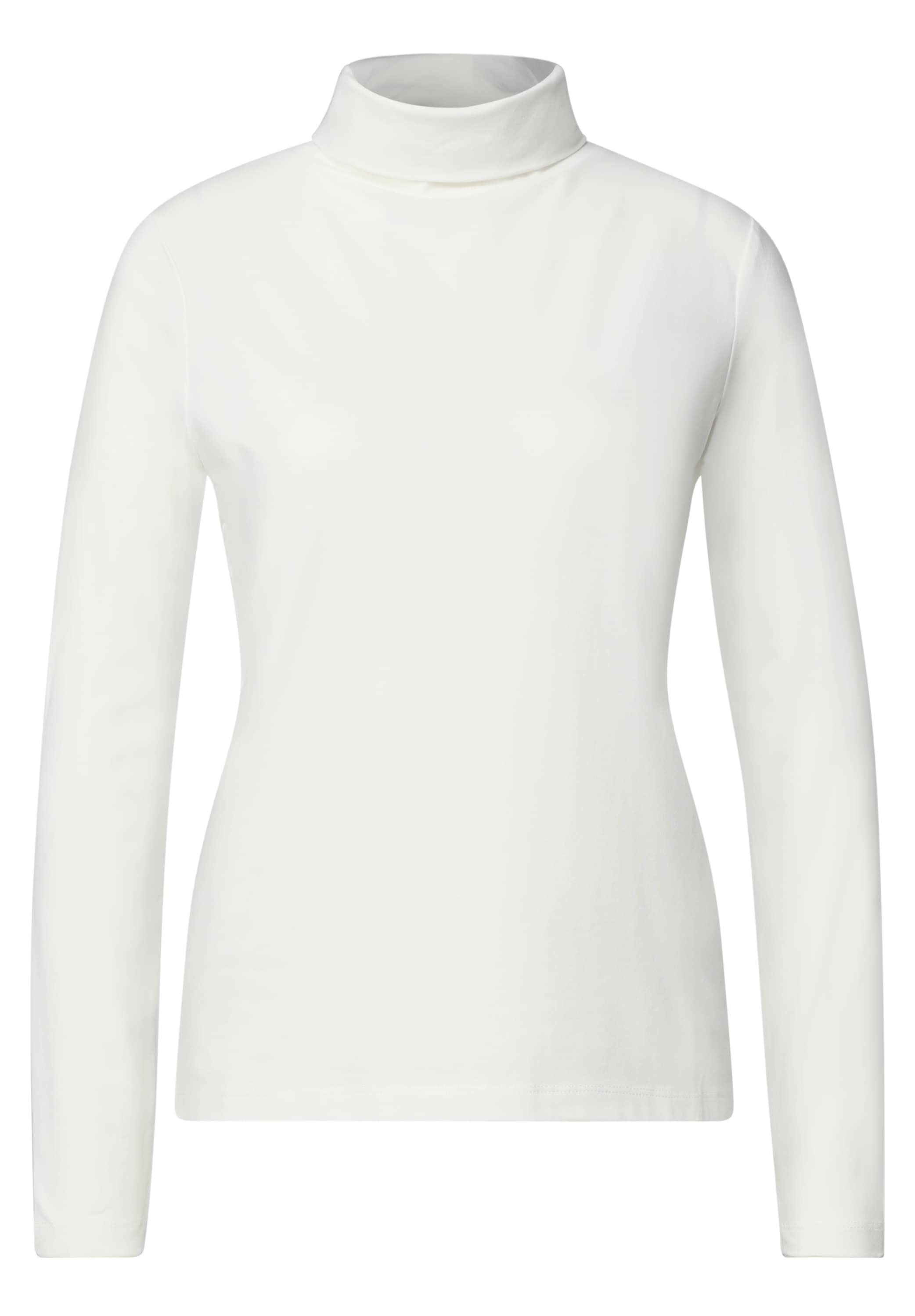 STREET ONE Langarmshirt in Unifarbe