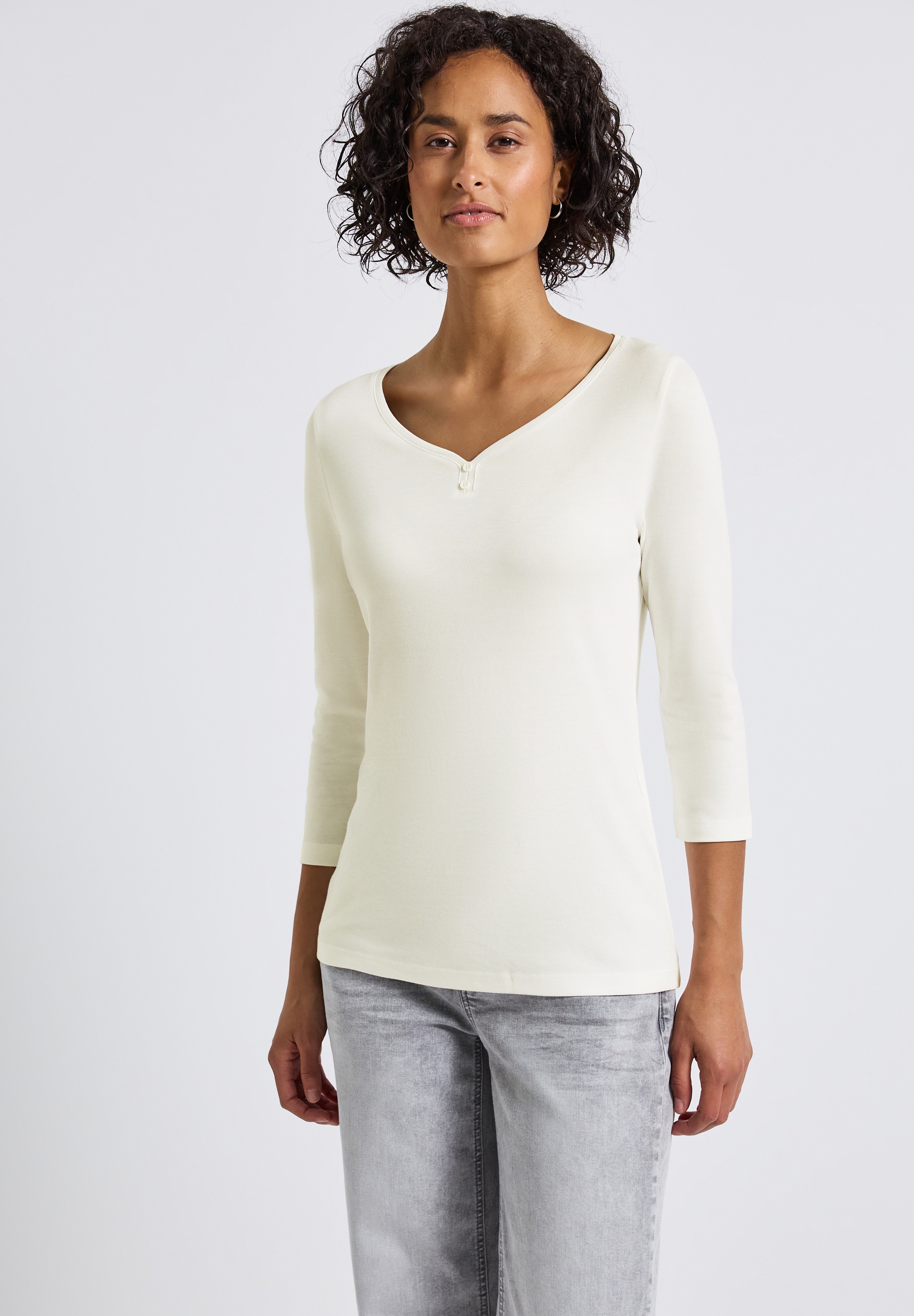 STREET ONE 3/4-Arm-Shirt, im soften Baumwoll-Mix günstig online kaufen