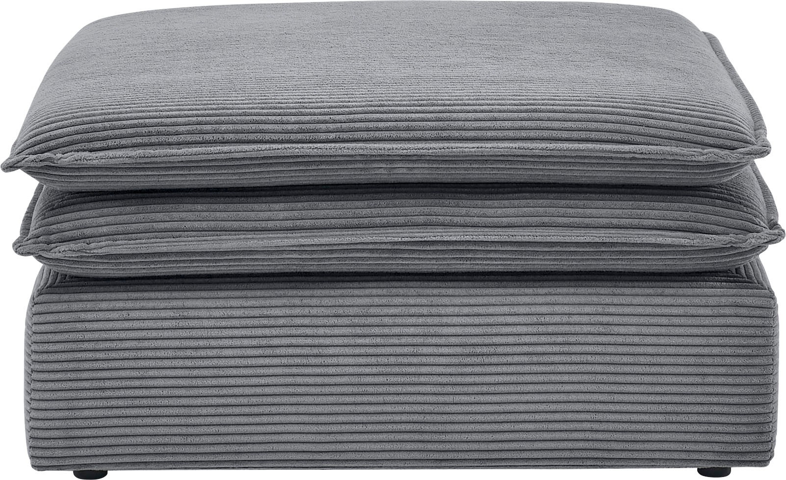 Places of Style Sitzgruppe »PIAGGE«, (2 tlg.), 3-Sitzer-Sofa mit Bettfunktion und Loveseat-Hocker im Set