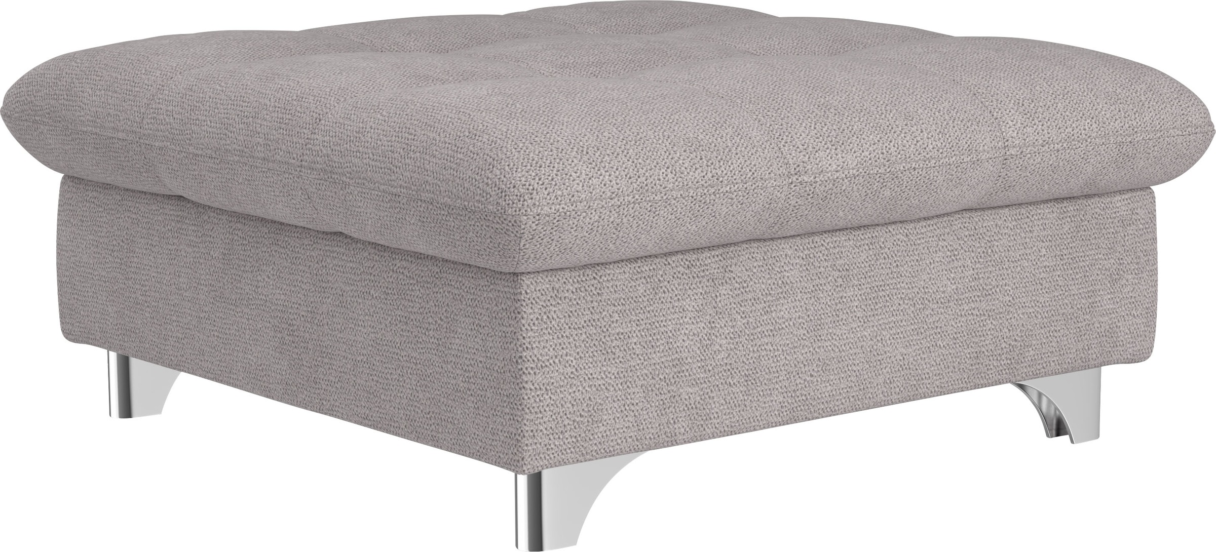 Hocker COTTA, grau, Wohnzimmer, Hocker, "Gemini, B: 108 cm", mit Metallfüße