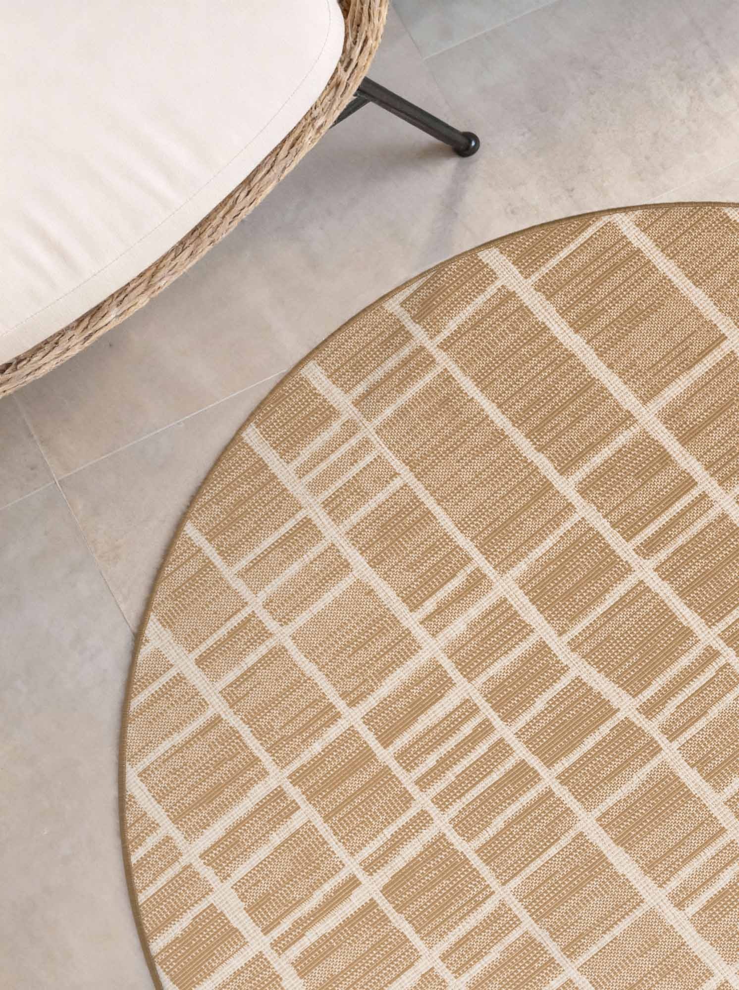 Ted Baker Teppich »Crouch« rund 8 mm Höhe Designteppich, Wetterfest, Pflegeleicht, Modern, Wohnzimmer, Terrasse