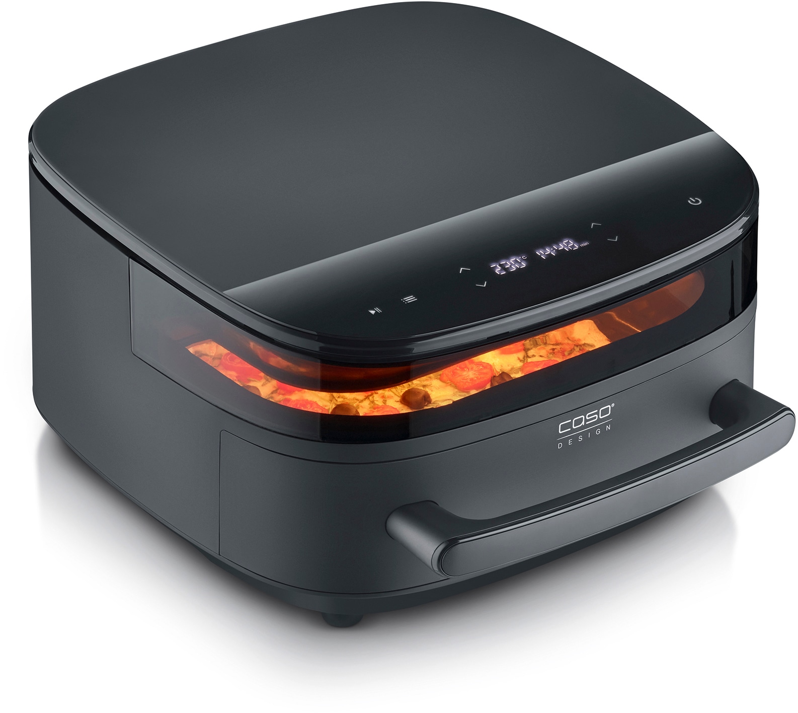 Caso Heißluftfritteuse »Design Heissluftfritteuse AirFry & PizzaChef« 2850 W Frittieren, Backen, Aufwärmen, Rösten oder Dörren.