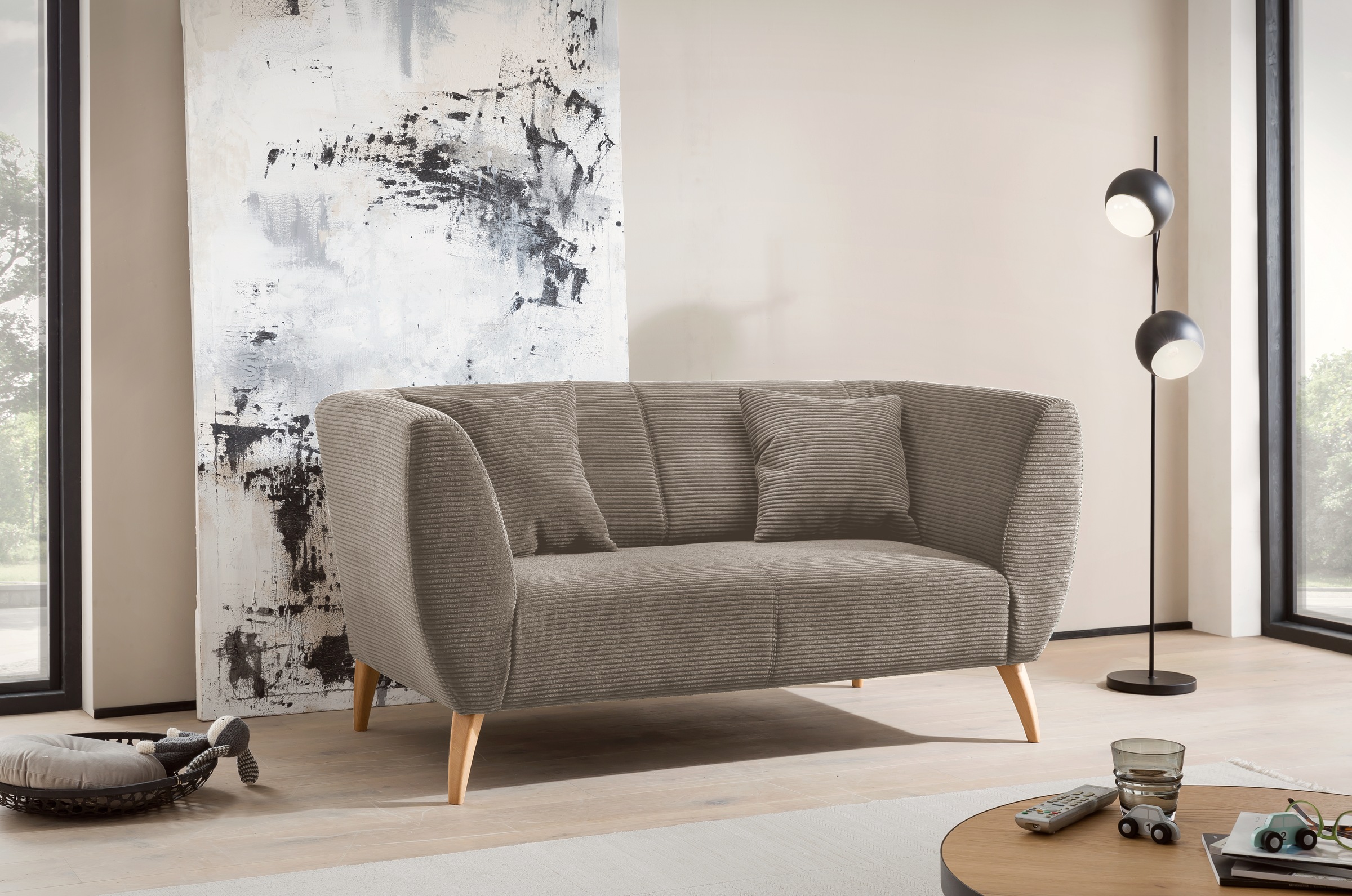INOSIGN Polstergarnitur »Colori«, (Set, 2 tlg., 3-Sitzer und 2-Sitzer), auch als Loveseat erhältlich