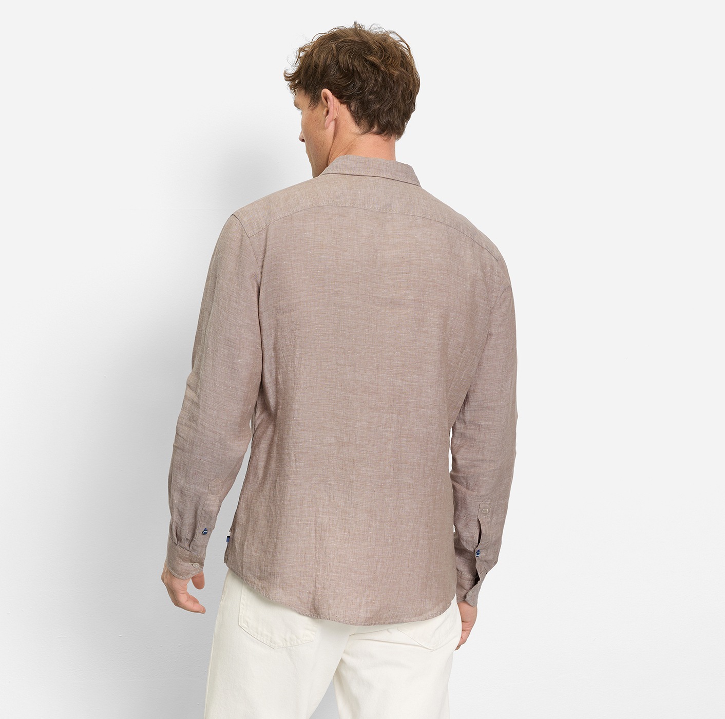 OLYMP Leinenhemd Kentkragen, casual