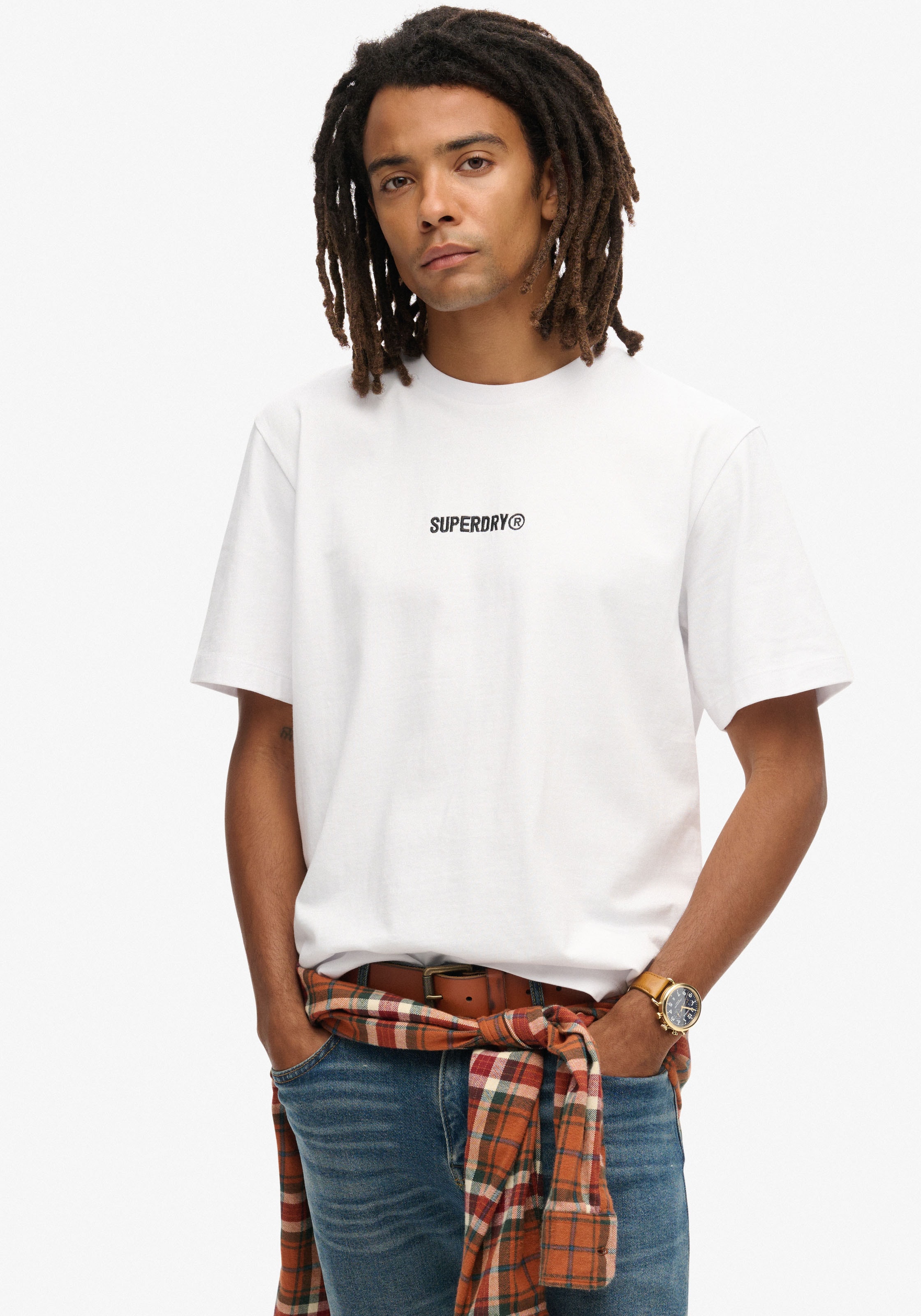 Superdry Rundhalsshirt "MICRO LOGO GRAPHIC LOOSE TEE"