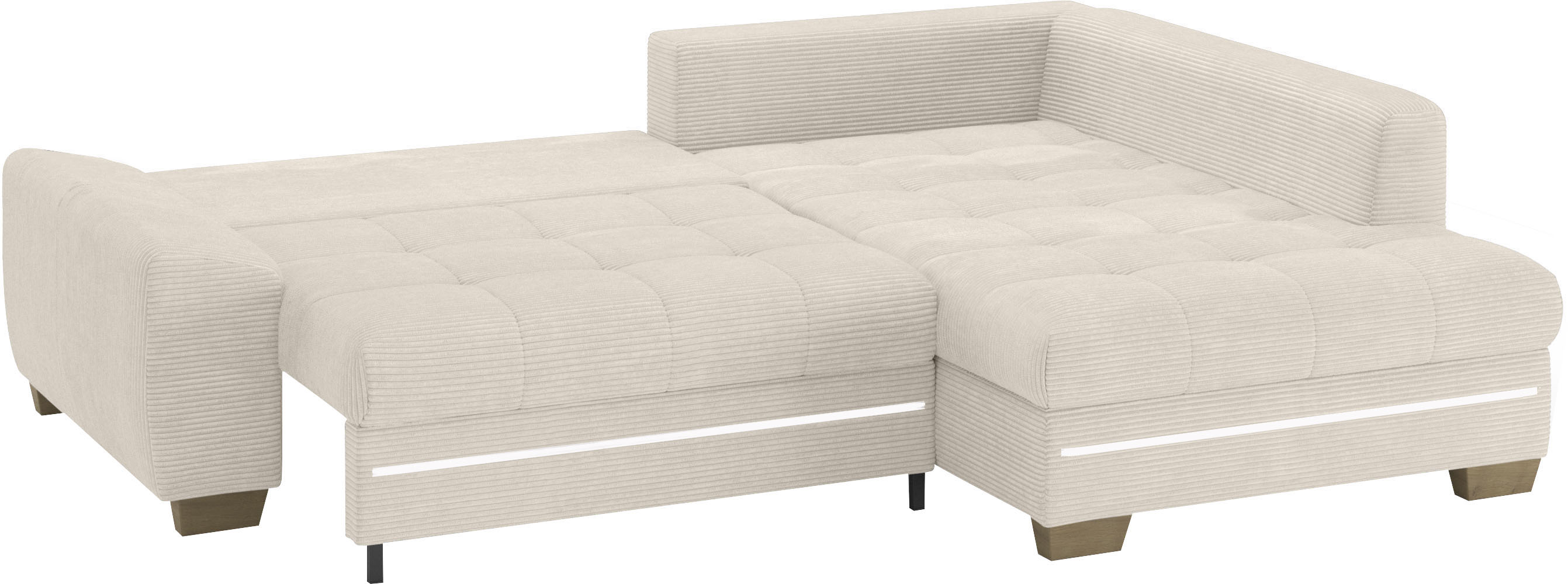 Thumbnail - Mr. Couch Ecksofa "Nikita II, L-Form", mit Kaltschaum, RGB-LED Beleuchtung, wahlweise mit Bett, Bettkasten